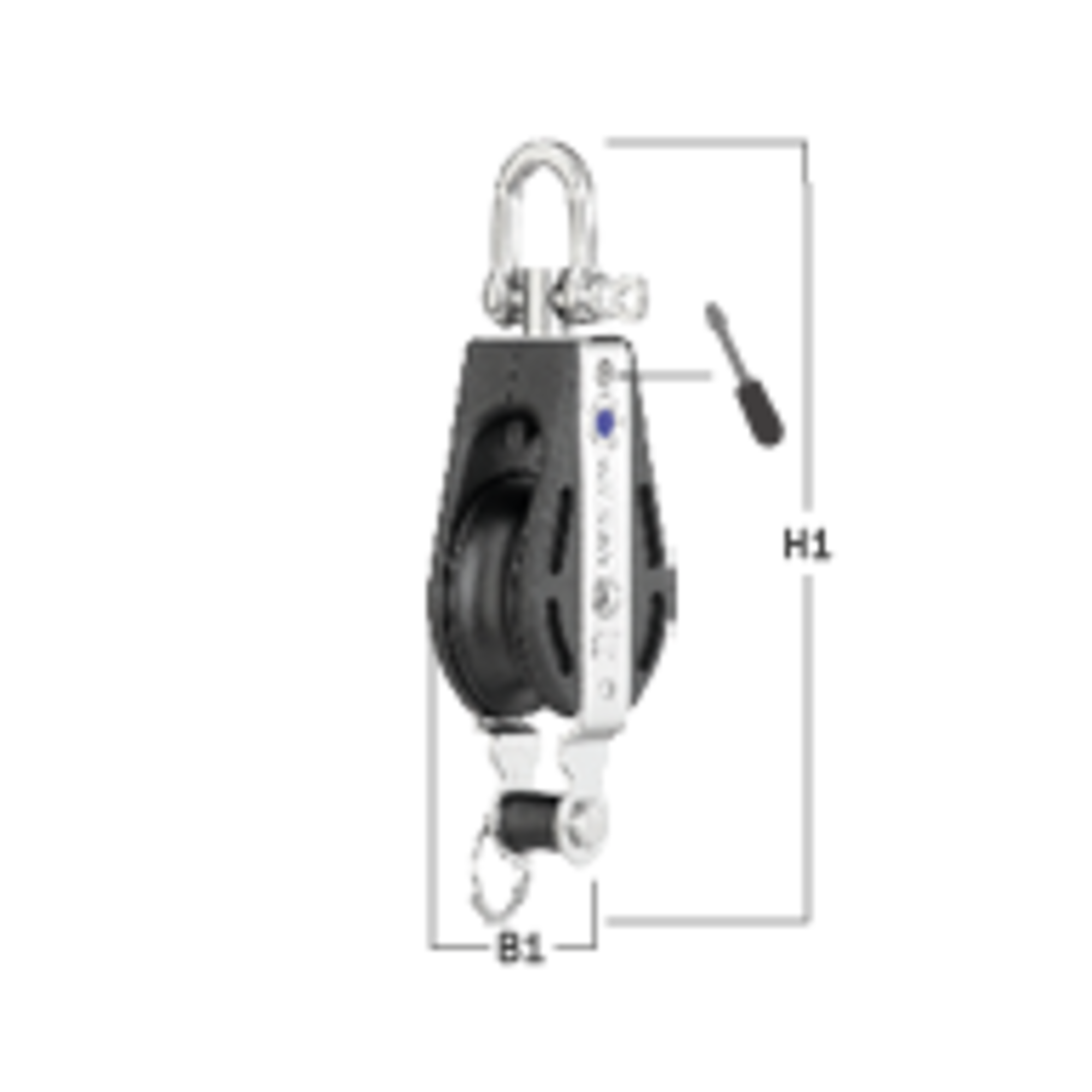 S-Block Nadellager 10 mm - 1 Rolle, Wirbel, Hundsfott