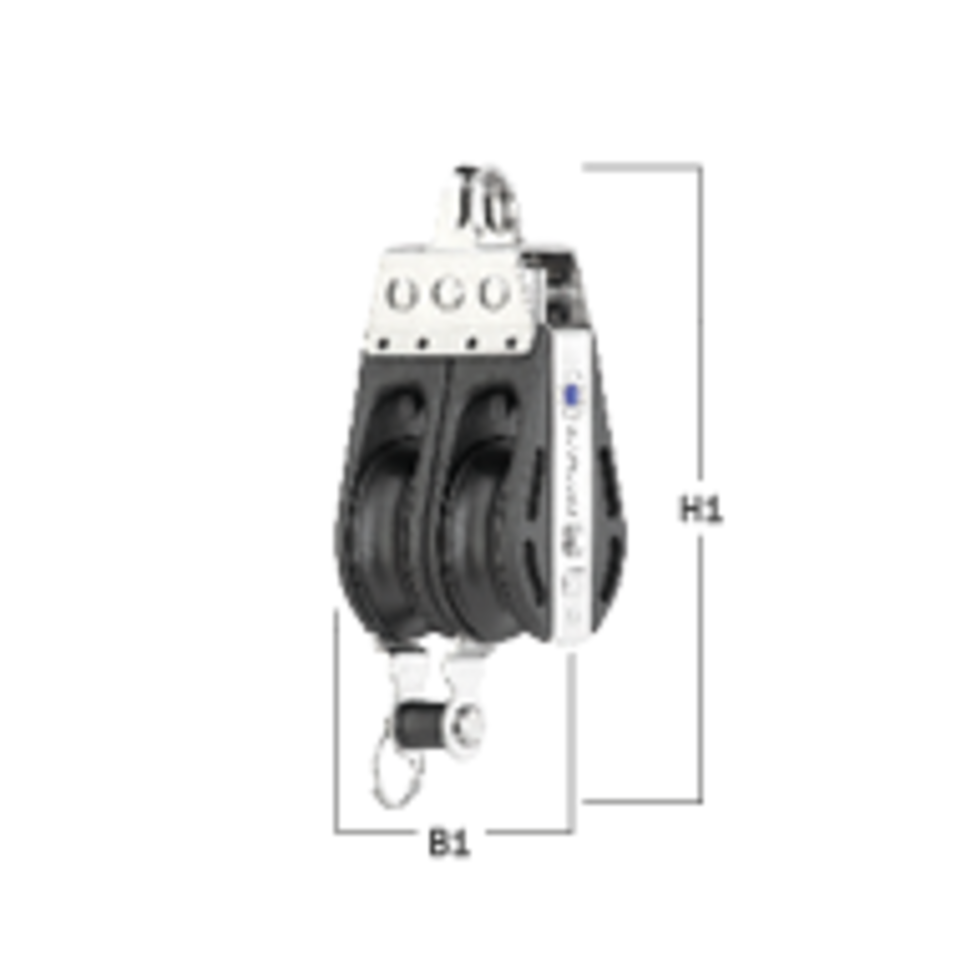 S-Block Gleitlager 10 mm - 2 Rollen, Bügel, Hundsfott