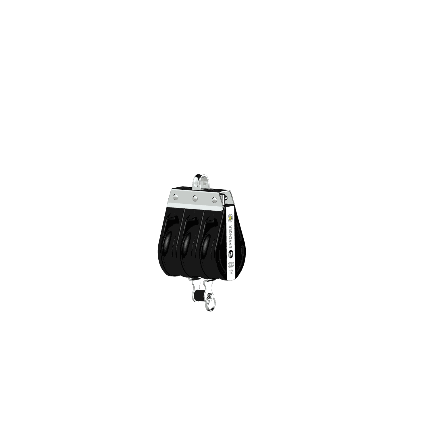S-Block Gleitlager 12 mm - 3 Rollen, Bügel, Hundsfott