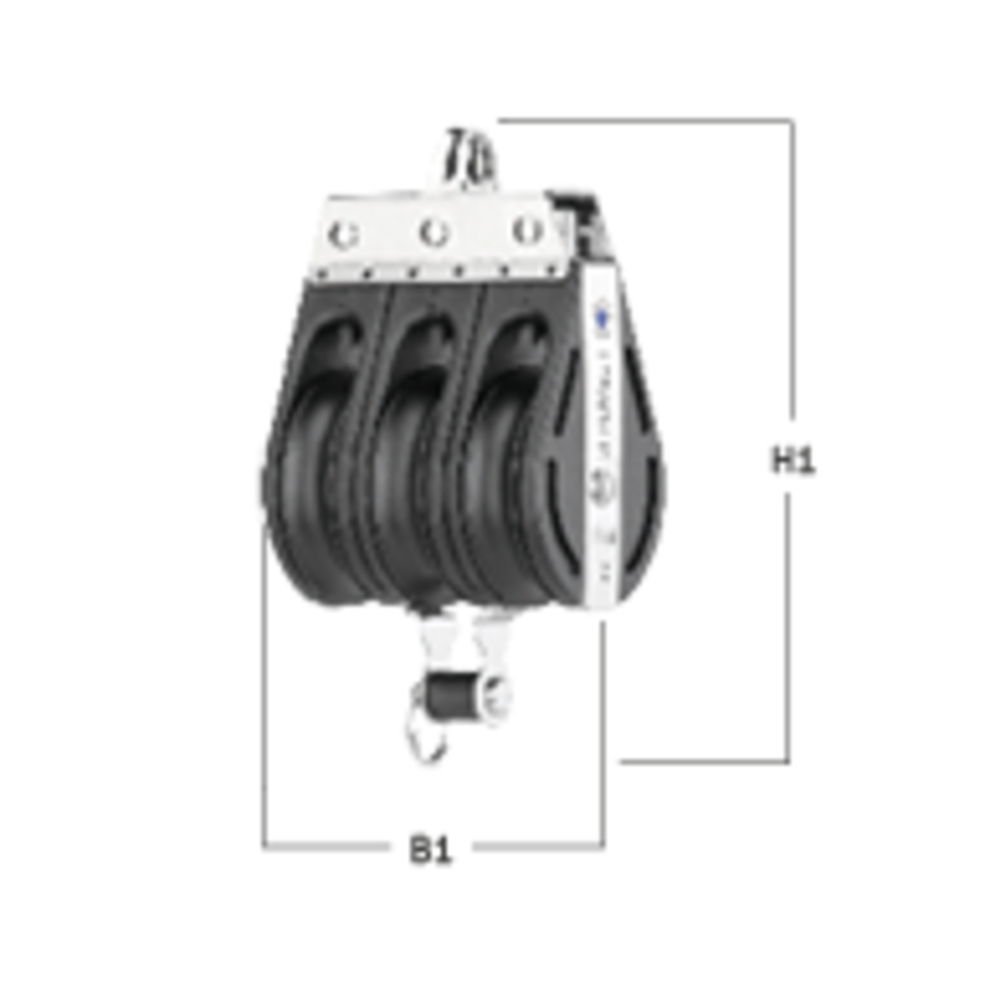 S-Block Gleitlager 12 mm - 3 Rollen, Bügel, Hundsfott