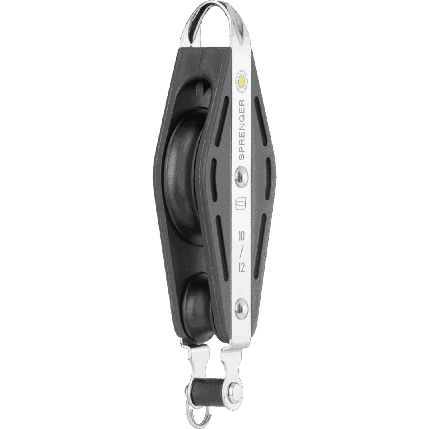 S-Block Violinblock Gleitlager 12 mm - 2 Rollen, Bügel, Hundsfott