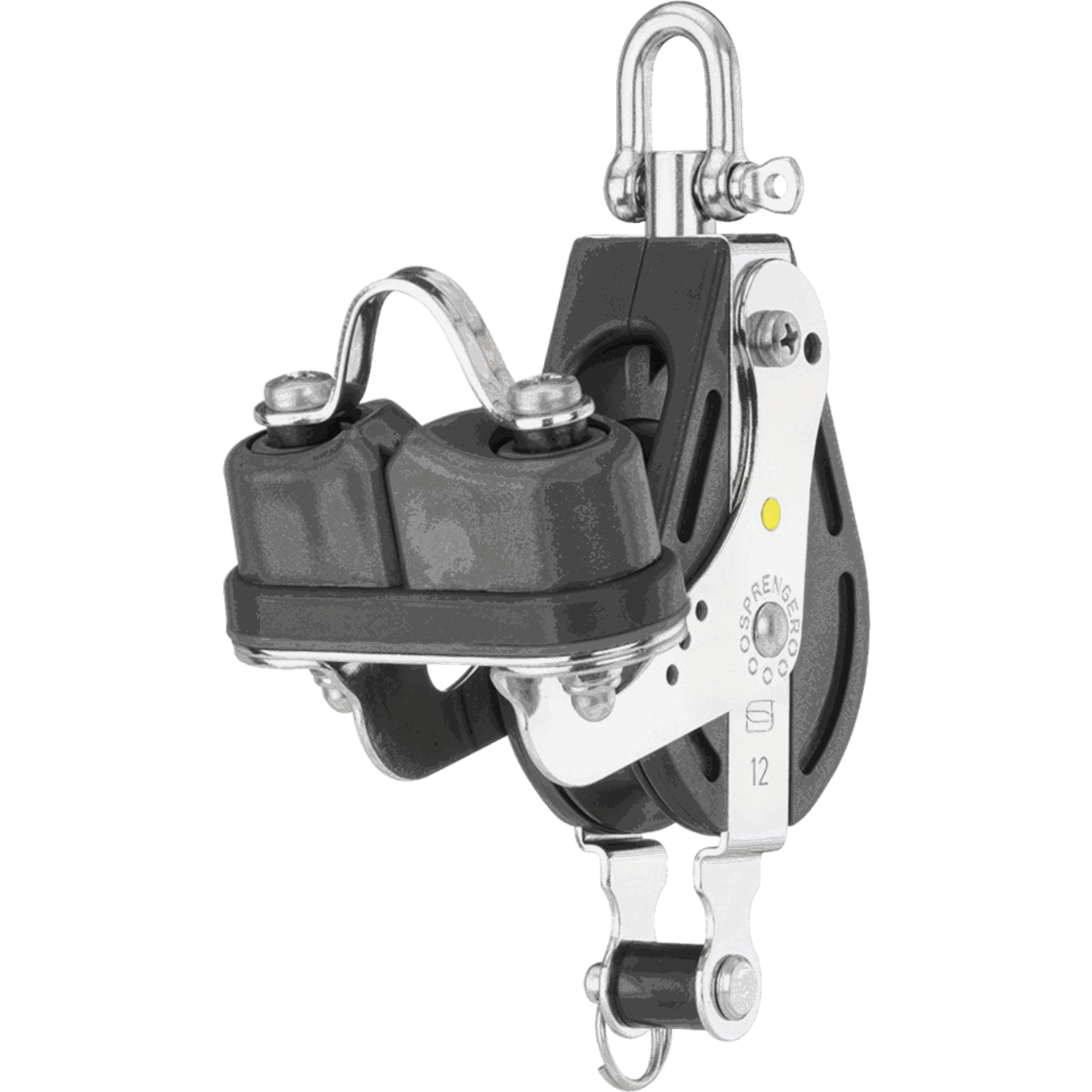 S-Block Großschotblock Gleitlager 12 mm - 1 Rolle, Wirbel, Hundsfott, Schotklemme