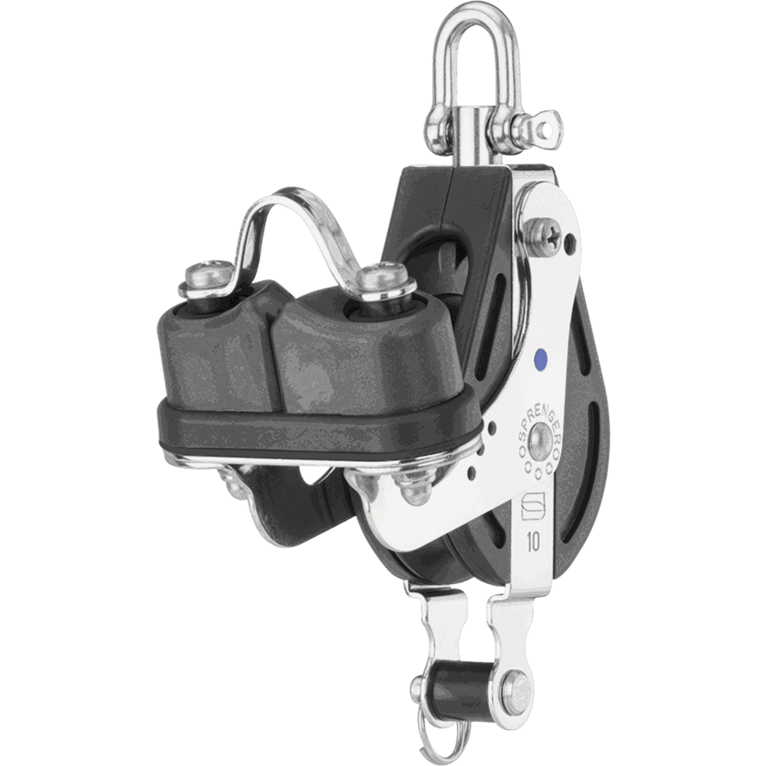 S-Block Großschotblock Nadellager 10 mm - 1 Rolle, Hundsfott, Schotklemme, Wirbel
