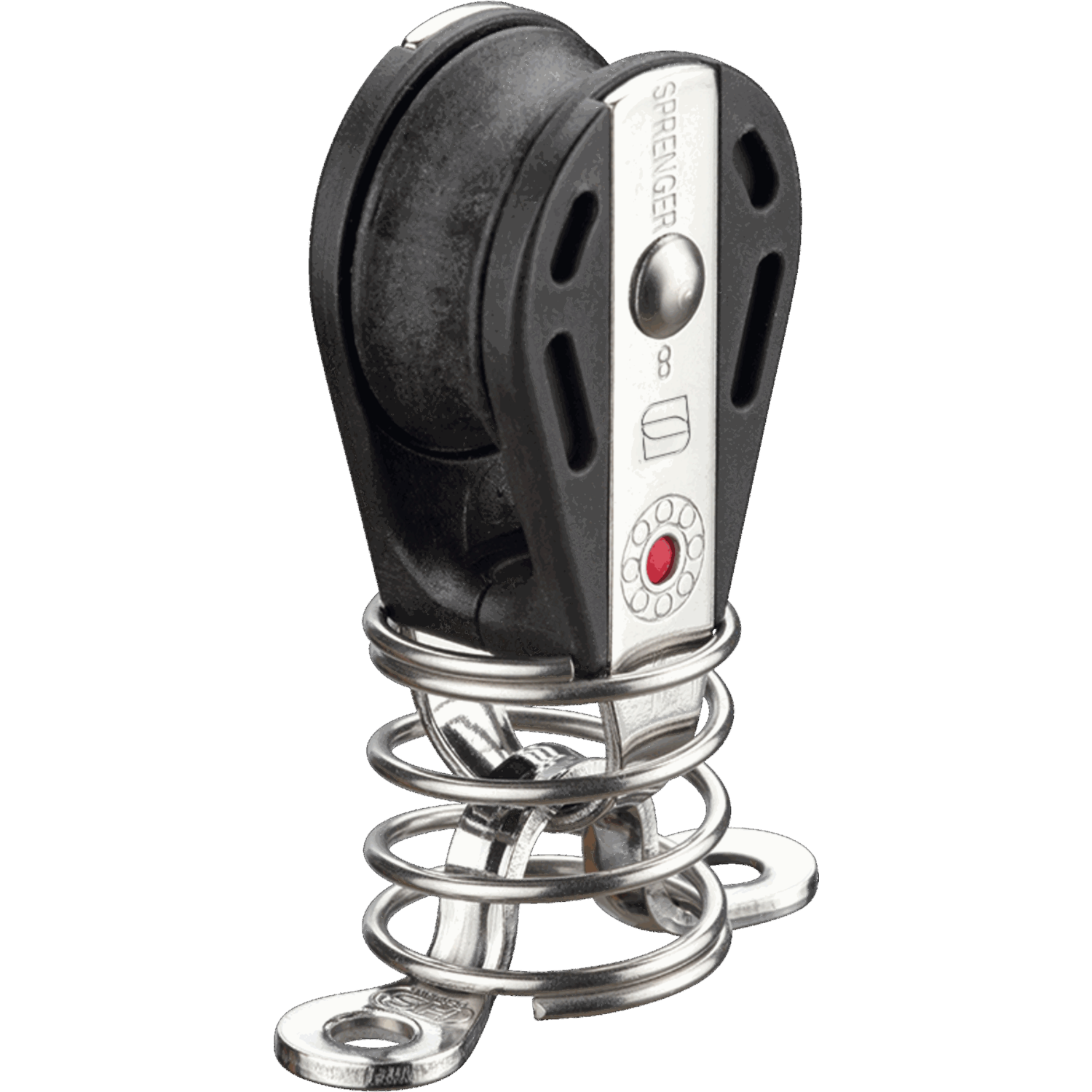 S-Block Kugellager 8 mm - 1 Rolle, Feder, Fenderöse