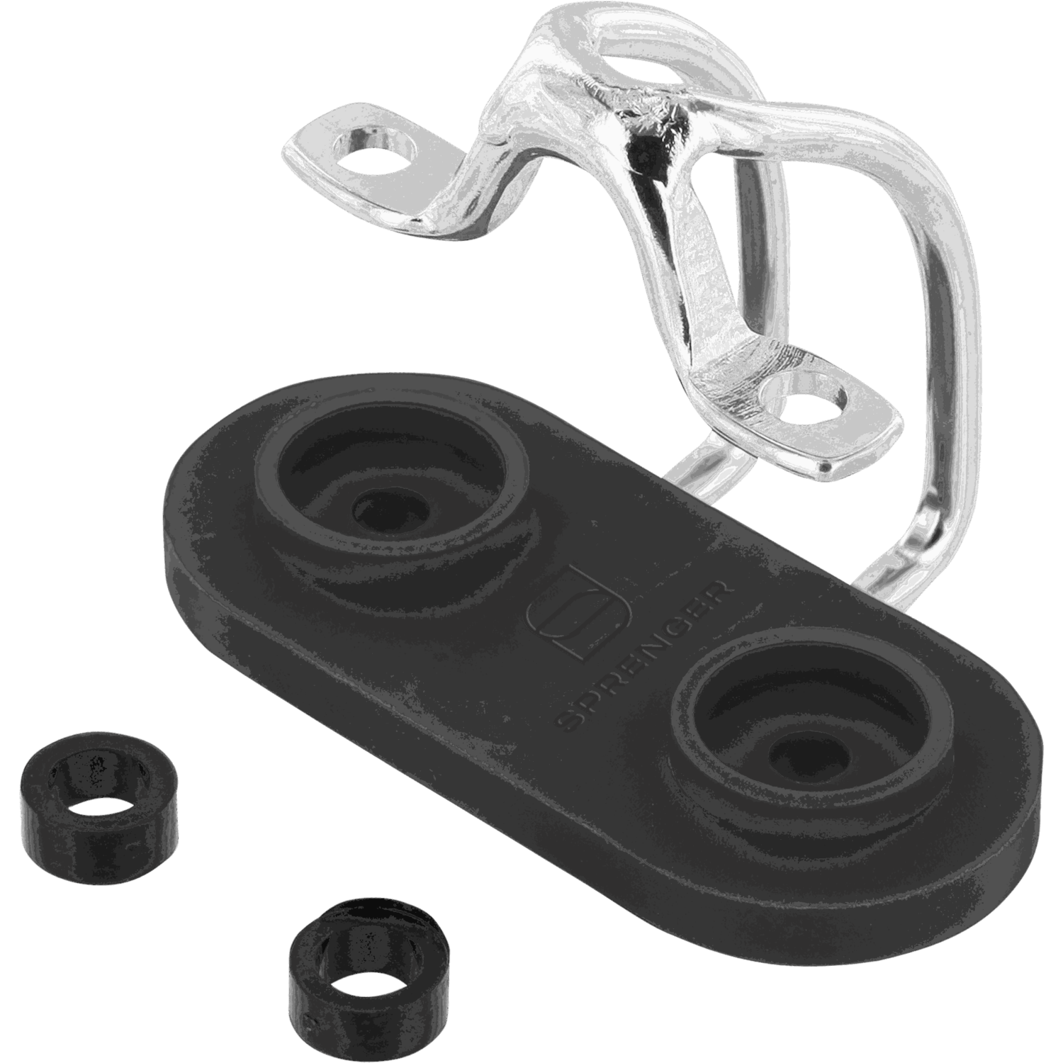 Spezial-Schotführung für Camlan® Schotklemme 3-6 mm - Grundplatte, Unterlegscheiben