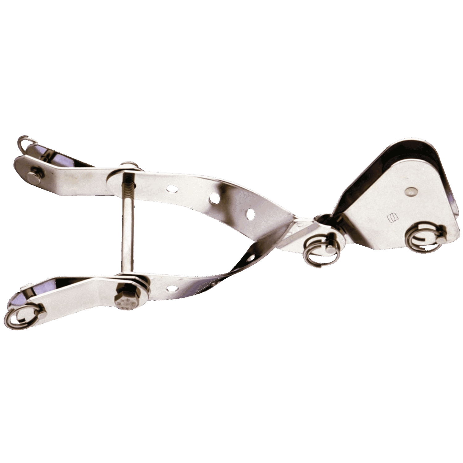 Mastbeschlag mit Wantenhängern - Edelstahl rostfrei