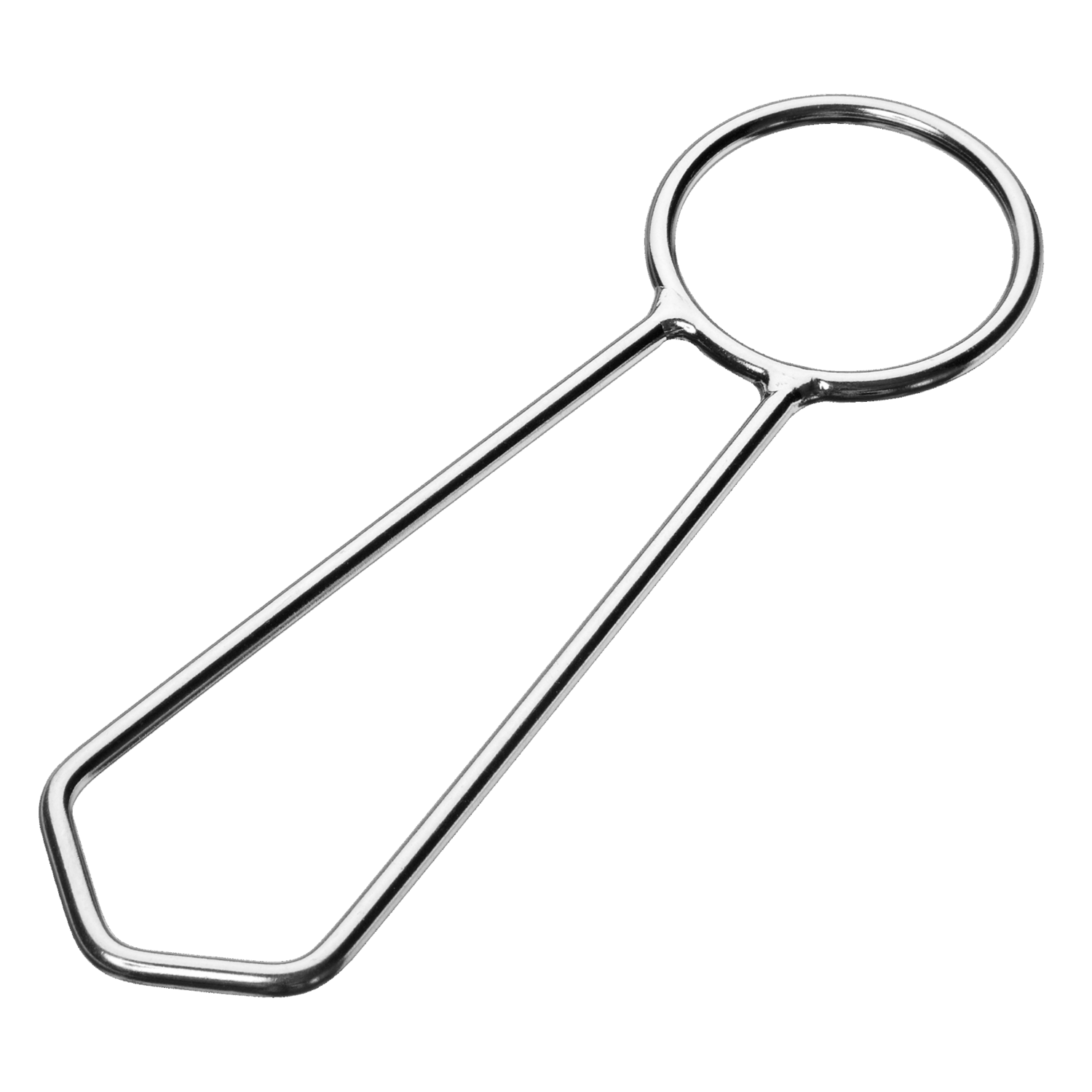 Trapezring - Edelstahl rostfrei, mit gerade gestelltem Ring