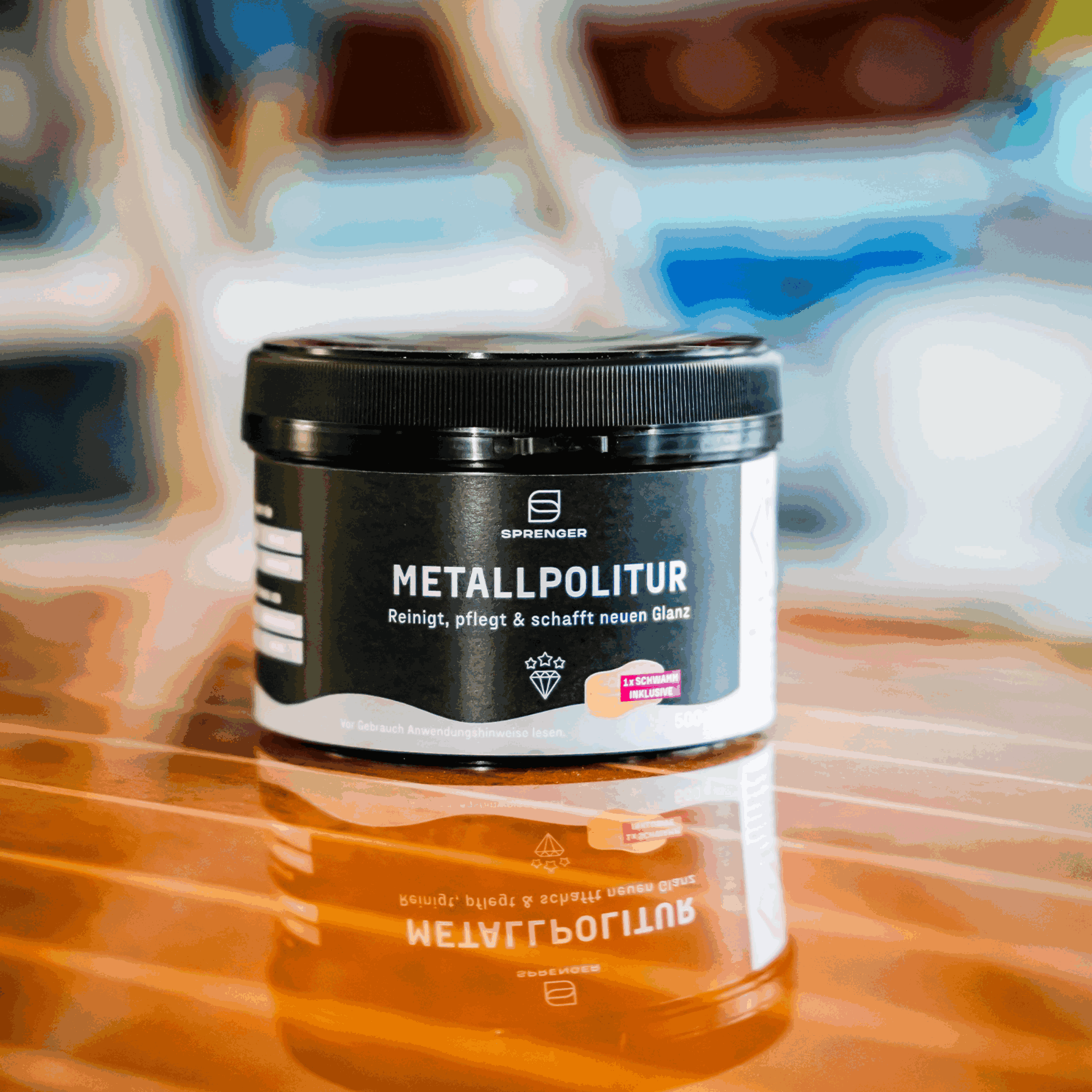 Sprenger Metallpolitur inkl. Schwamm, 500g