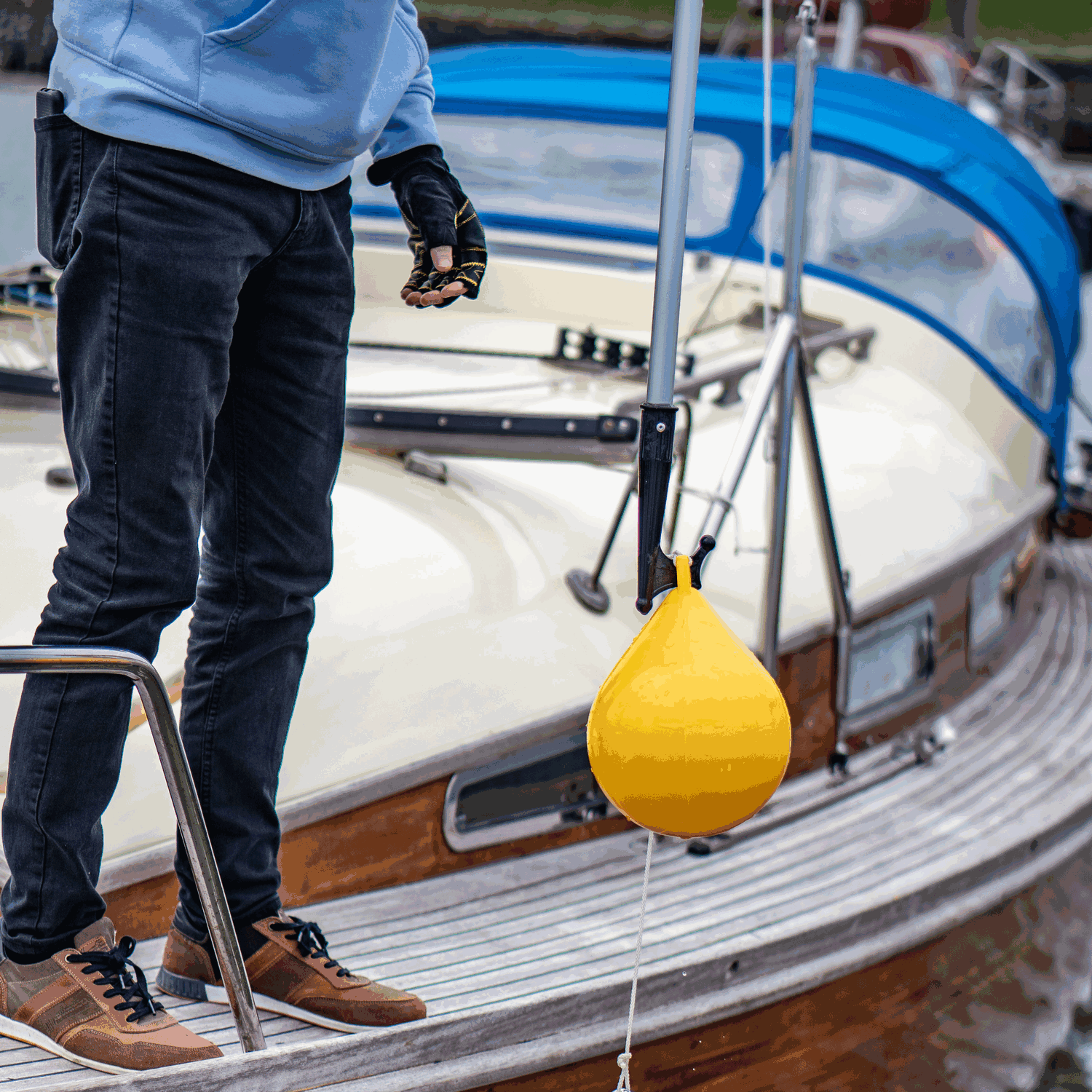 Bootshaken - mit Arretierung, 120 - 220 cm