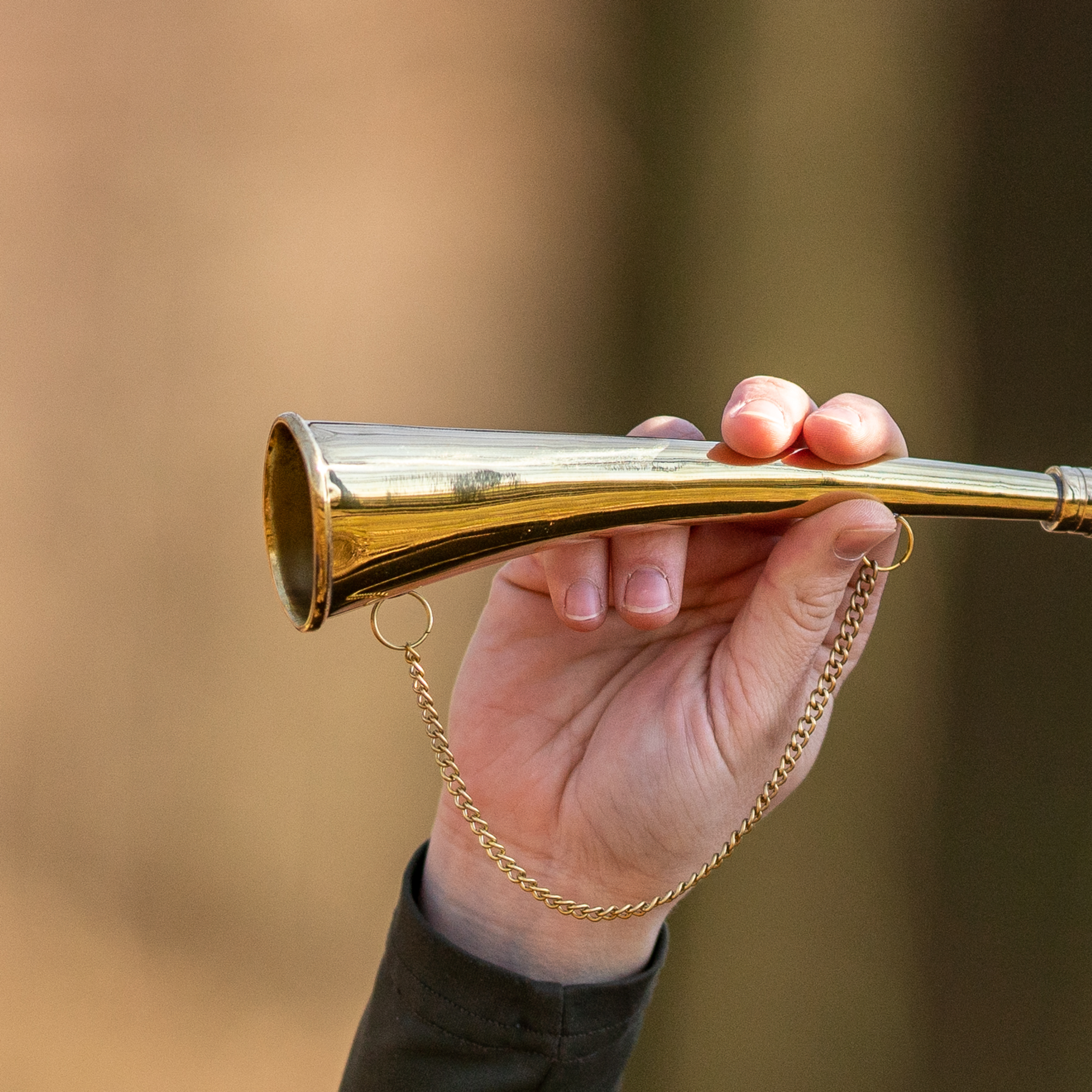 Signalhorn gebogen - Messing