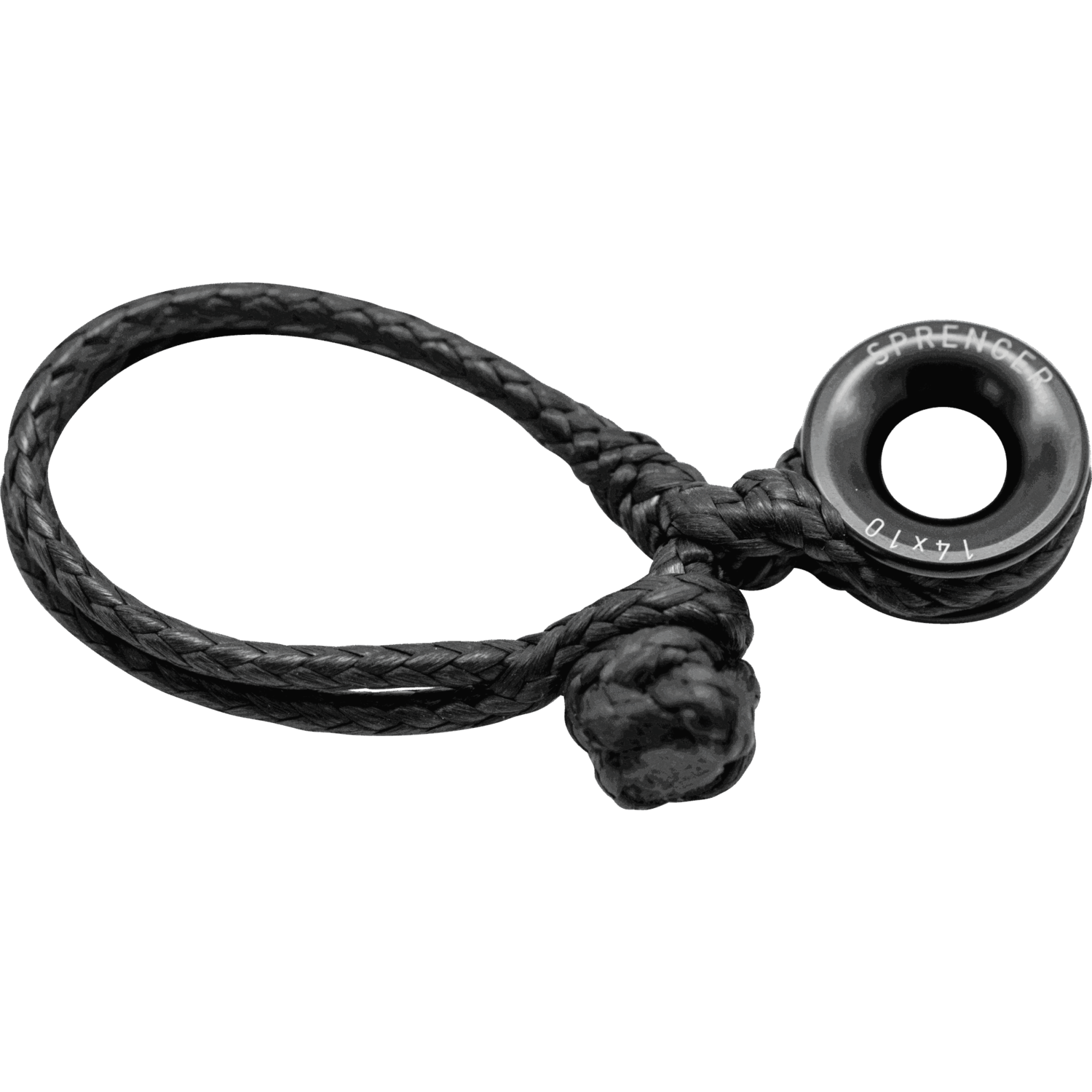 Tauwerkschäkel, doppelt, schwarz