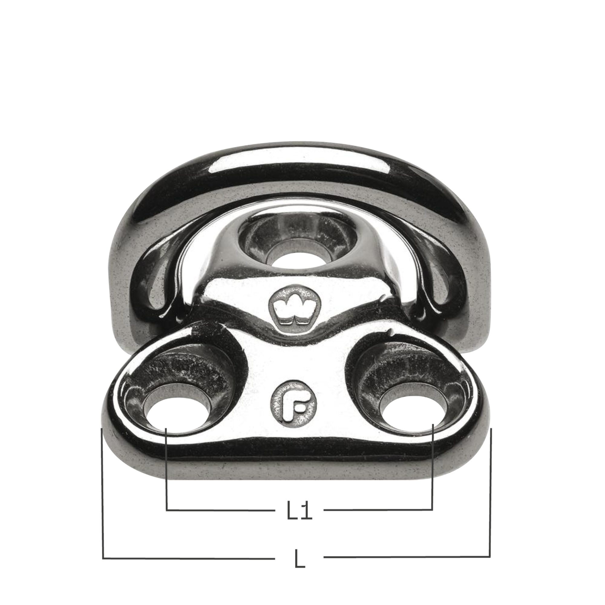 WICHARD Decksaugen klappbar - Edelstahl Rostfrei