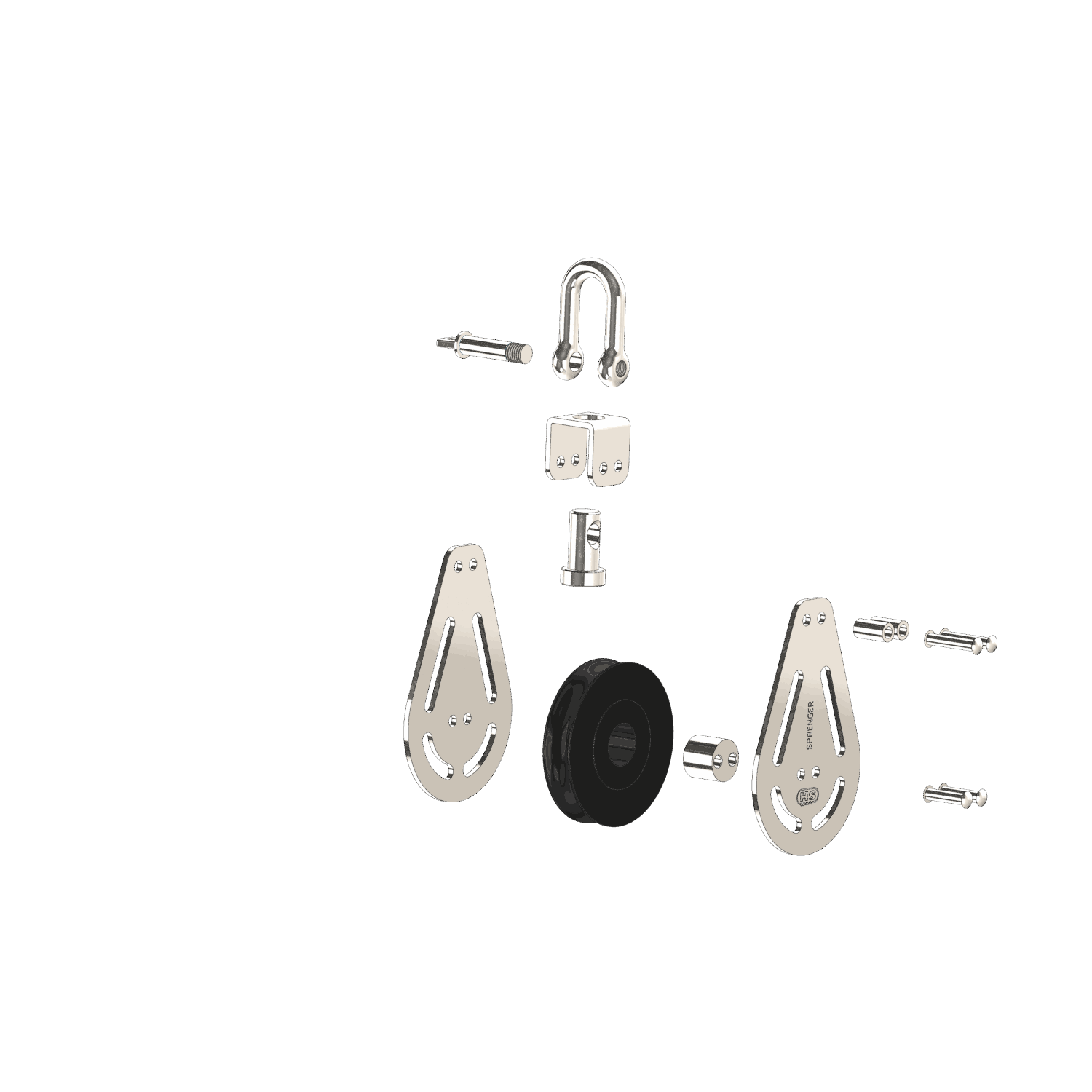 Maxi Gleitlager-Block 16 mm - 1 Rolle, Wirbel