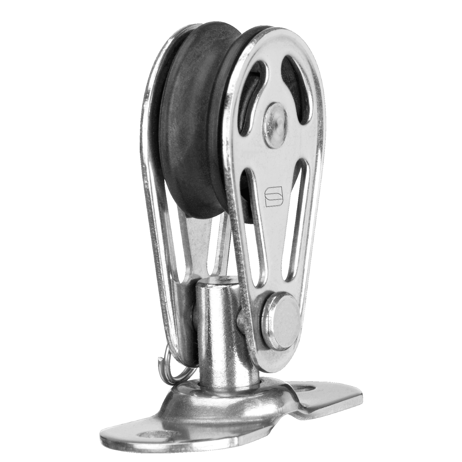 Gleitlager-Block 6 mm - 1 Rolle, Grundplatte mit Bolzen