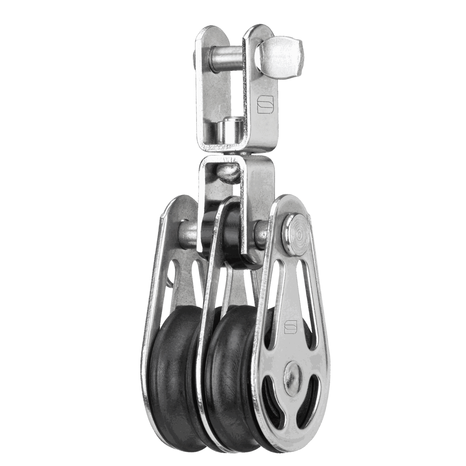 Gleitlager-Block 6 mm - 2 Rollen, Wirbel