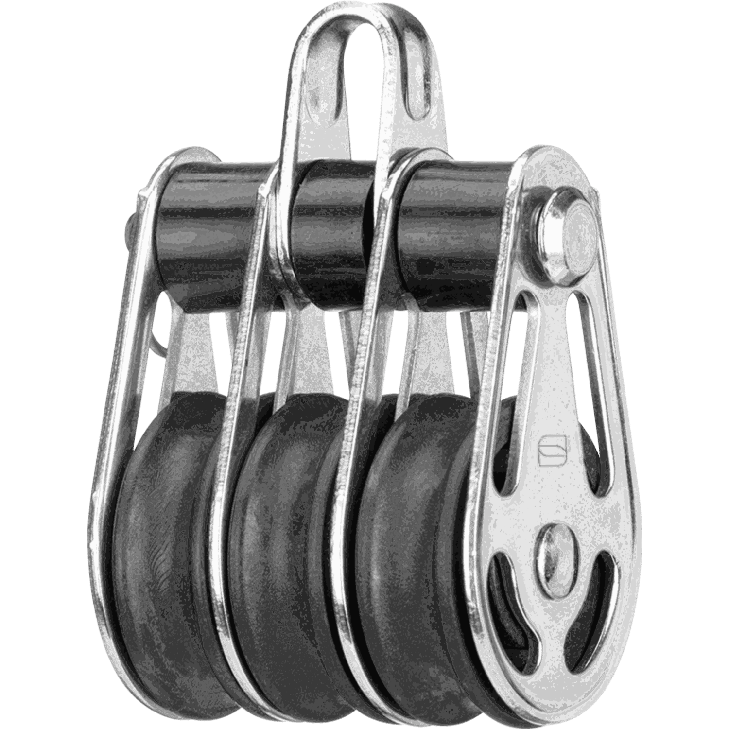 Gleitlager-Block 6 mm - 3 Rollen, Bügel