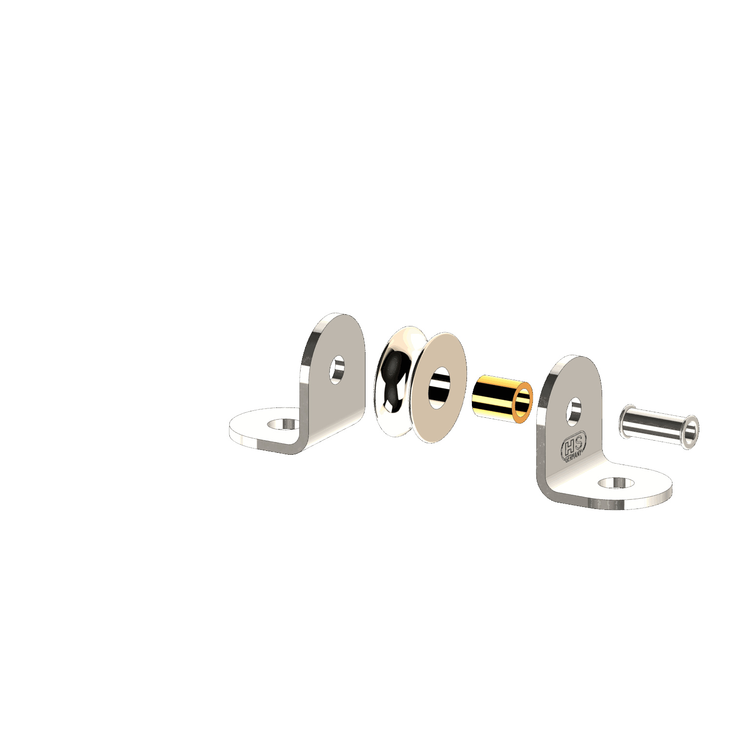 Mini-Stehblock mit Messingrolle 6 mm