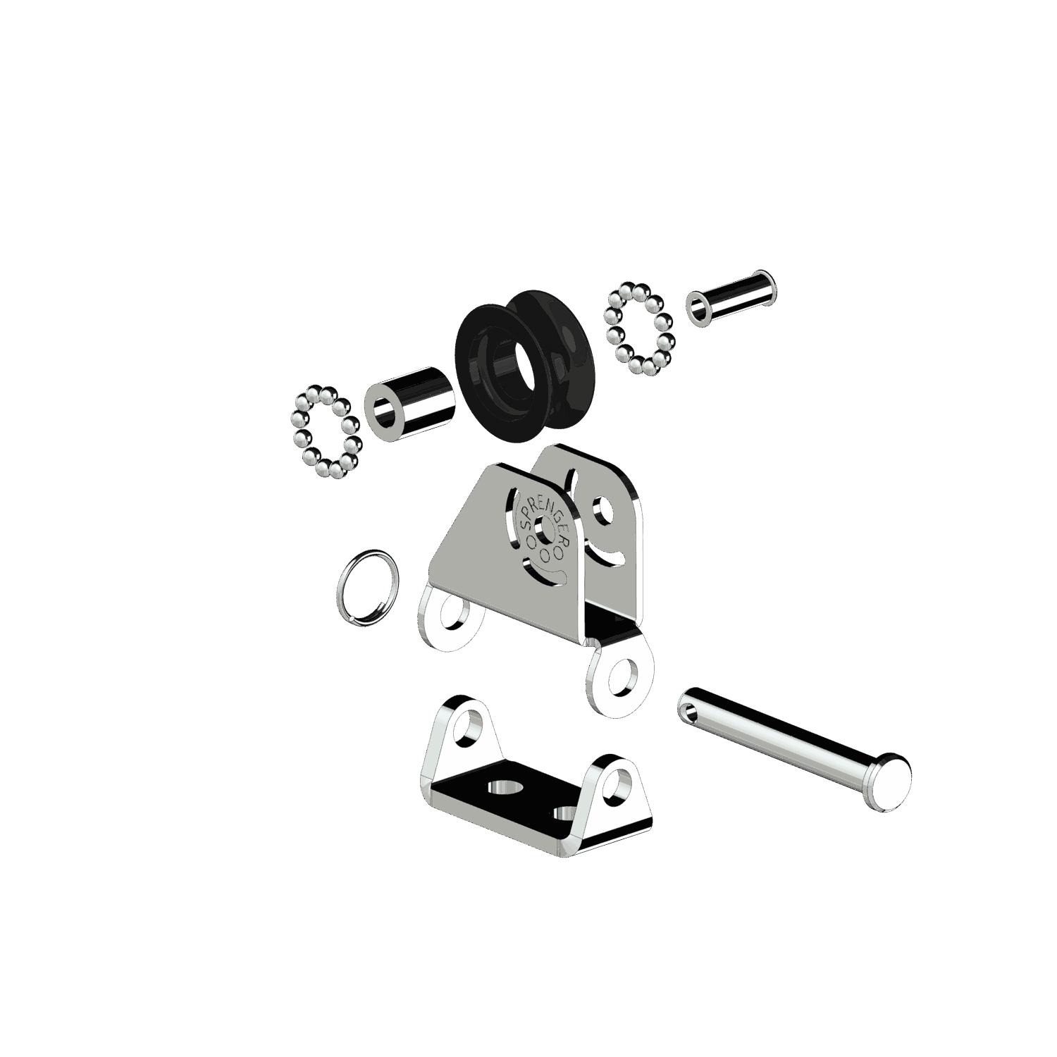 Micro XS Kippbarer Umlenkblock 6 mm - 1 Rolle