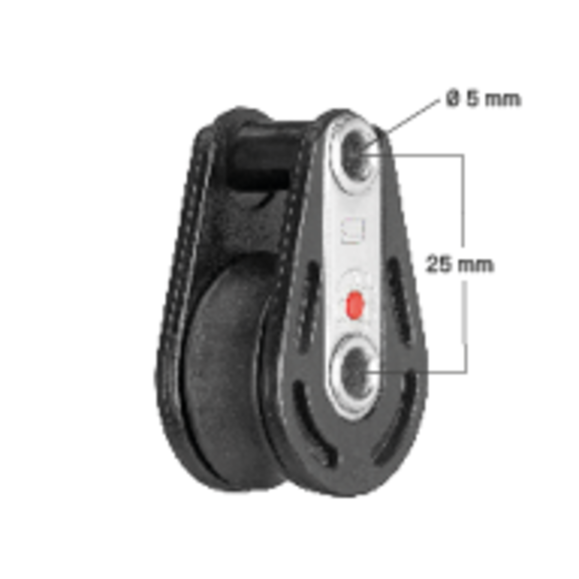 Kugellager-Block 8 mm - 1 Rolle, Hohlachsen