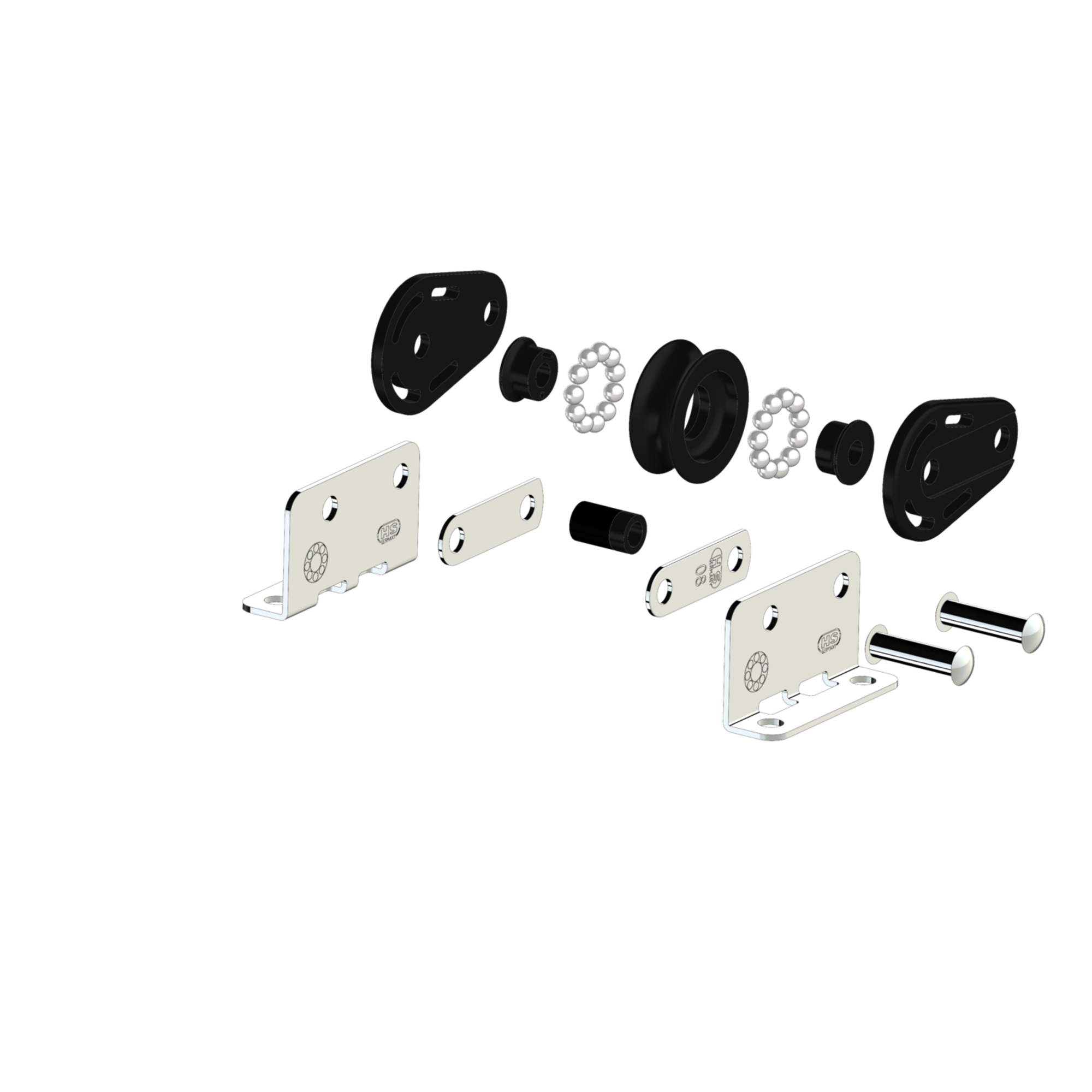 Stehblock Kugellager 8 mm - 1 Rolle