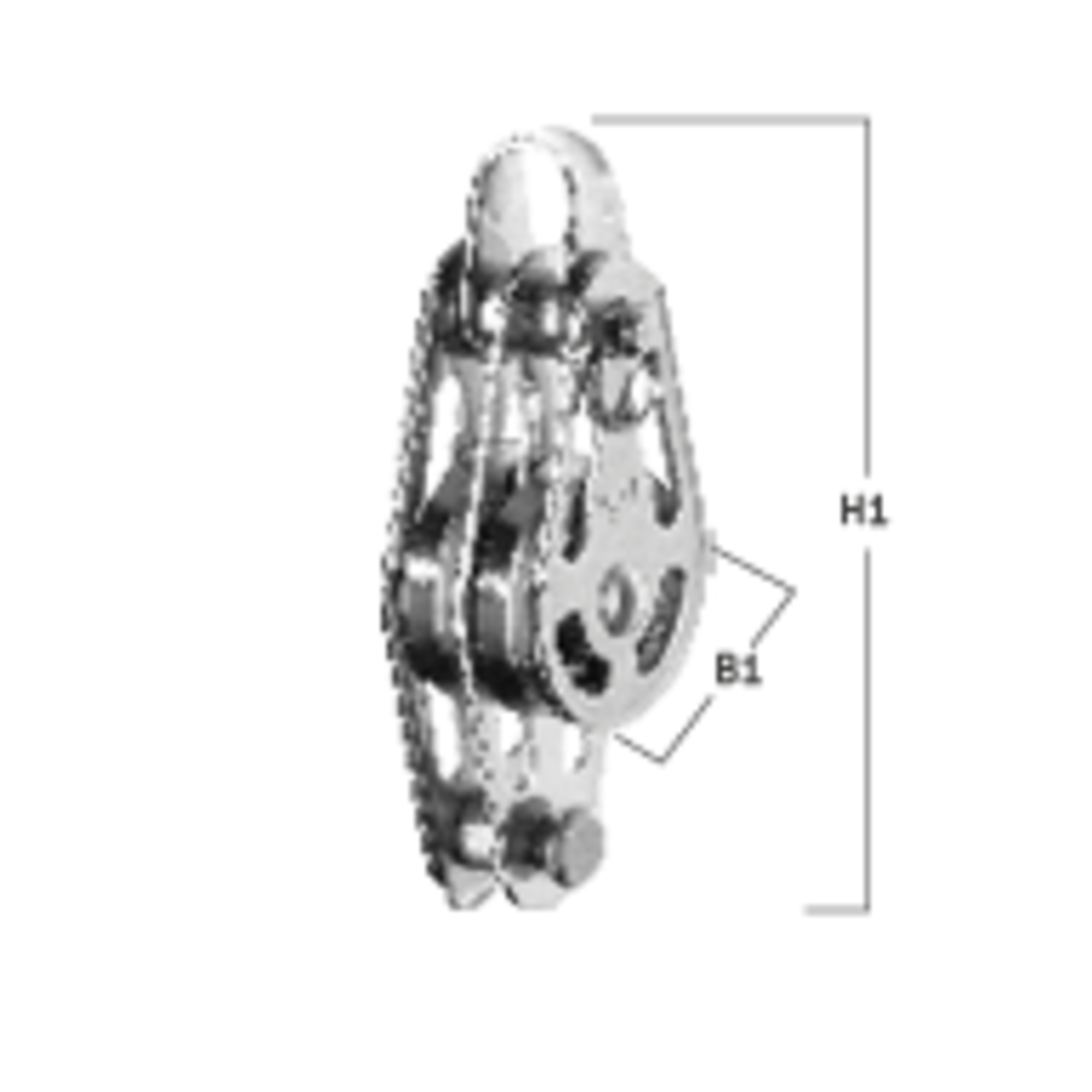 High Load Block Kugellager 3-5 mm - 2 Rollen, Bügel, Hundsfott