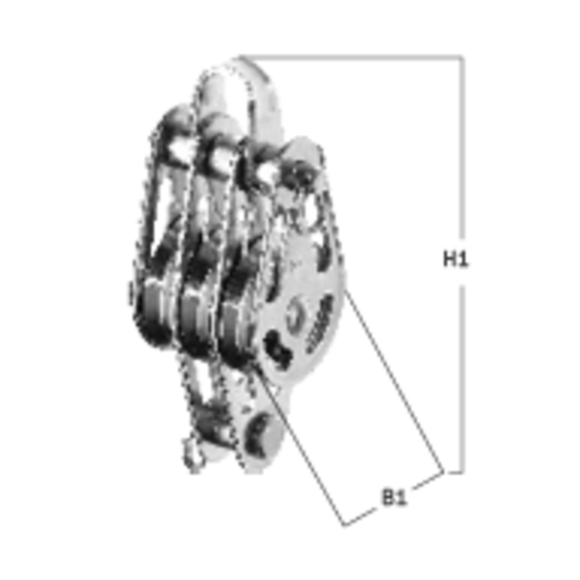 High Load Block Kugellager 3-5 mm - 3 Rollen, Bügel, Hundsfott