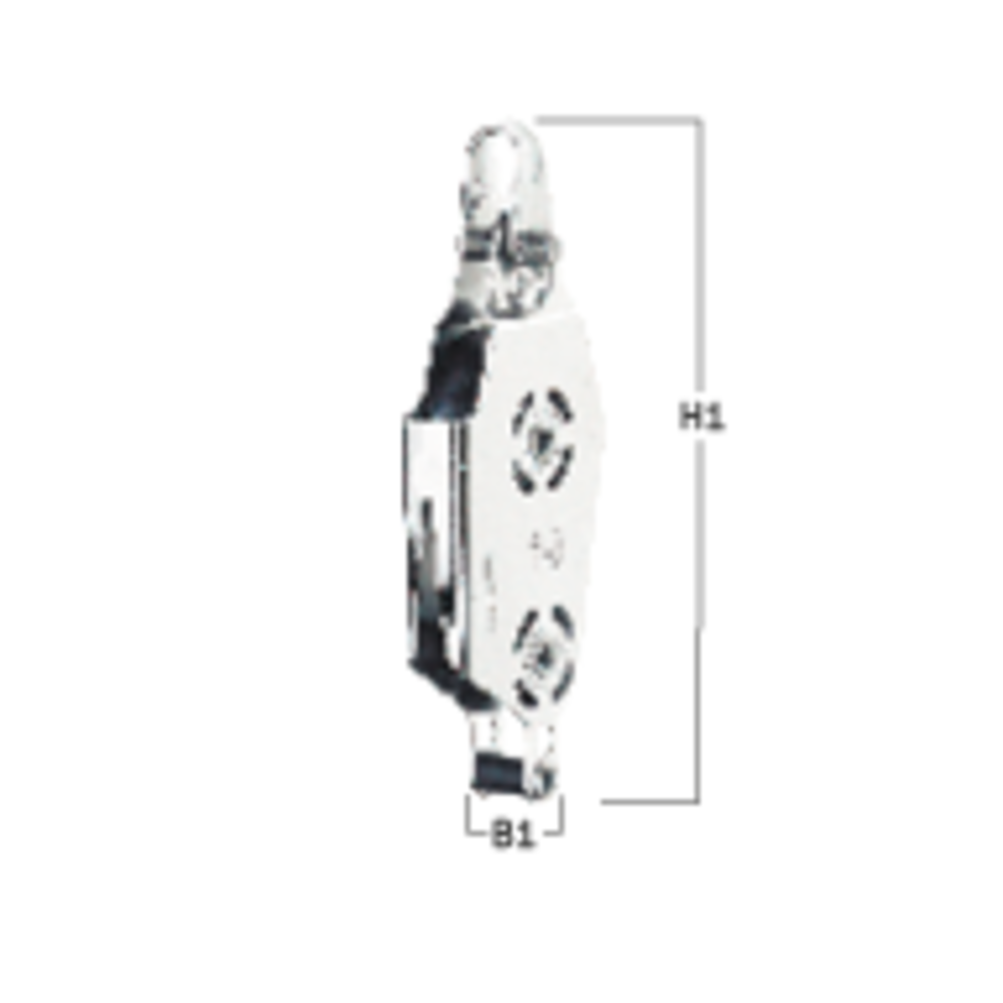 Micro XS V-Klemmen-Violinblock Kugellager 6 mm - 2 Rollen