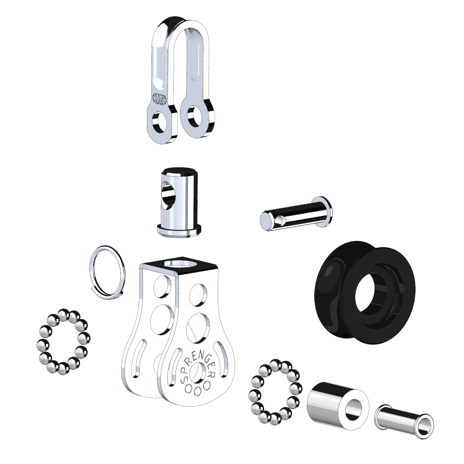 Micro XS Block Kugellager 6 mm - 1 Rolle, Wirbel | 3532070055_Explo01_2.png | 1700897632