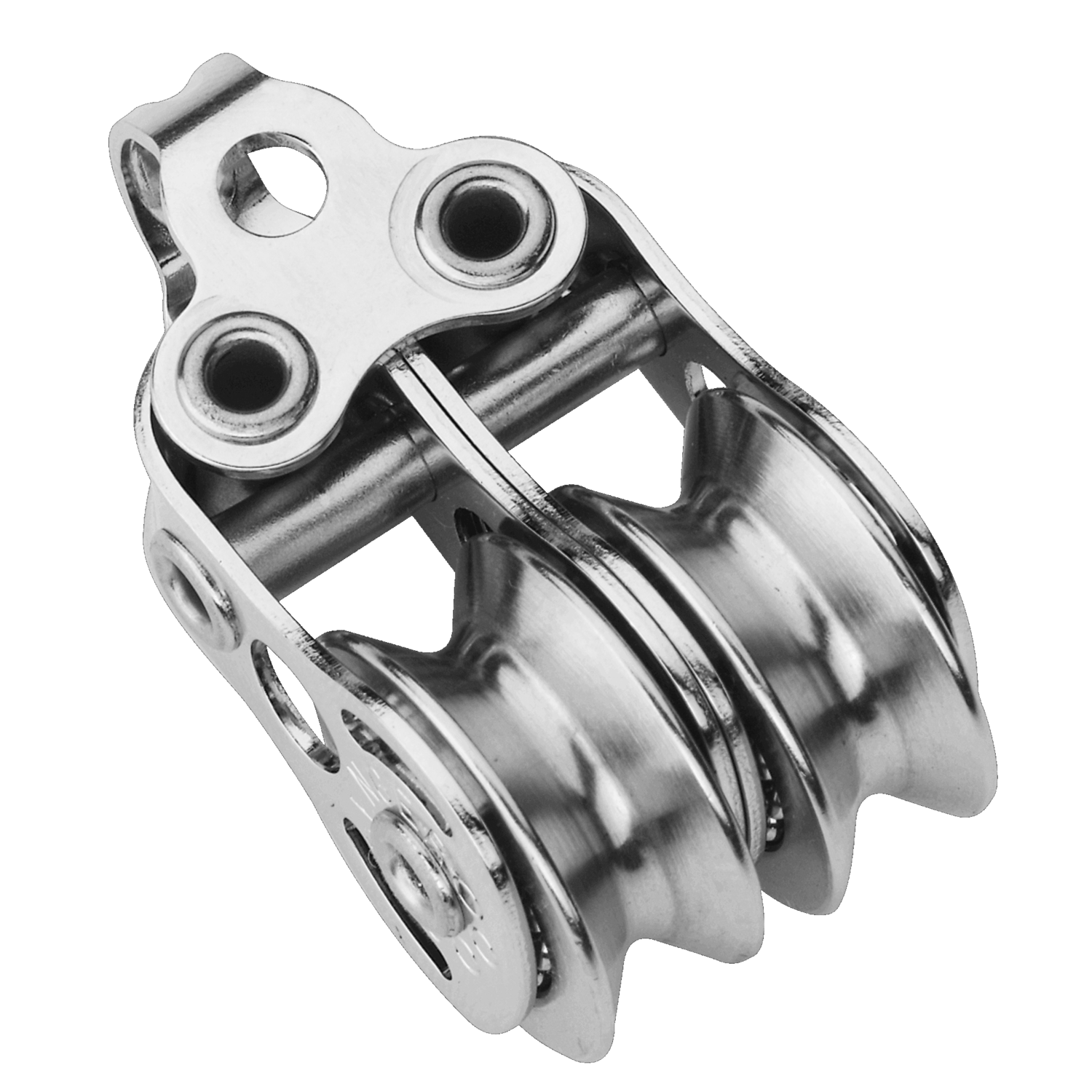 Micro XS Block für Draht 4 mm Kugellager - 2 Rollen, Bügel