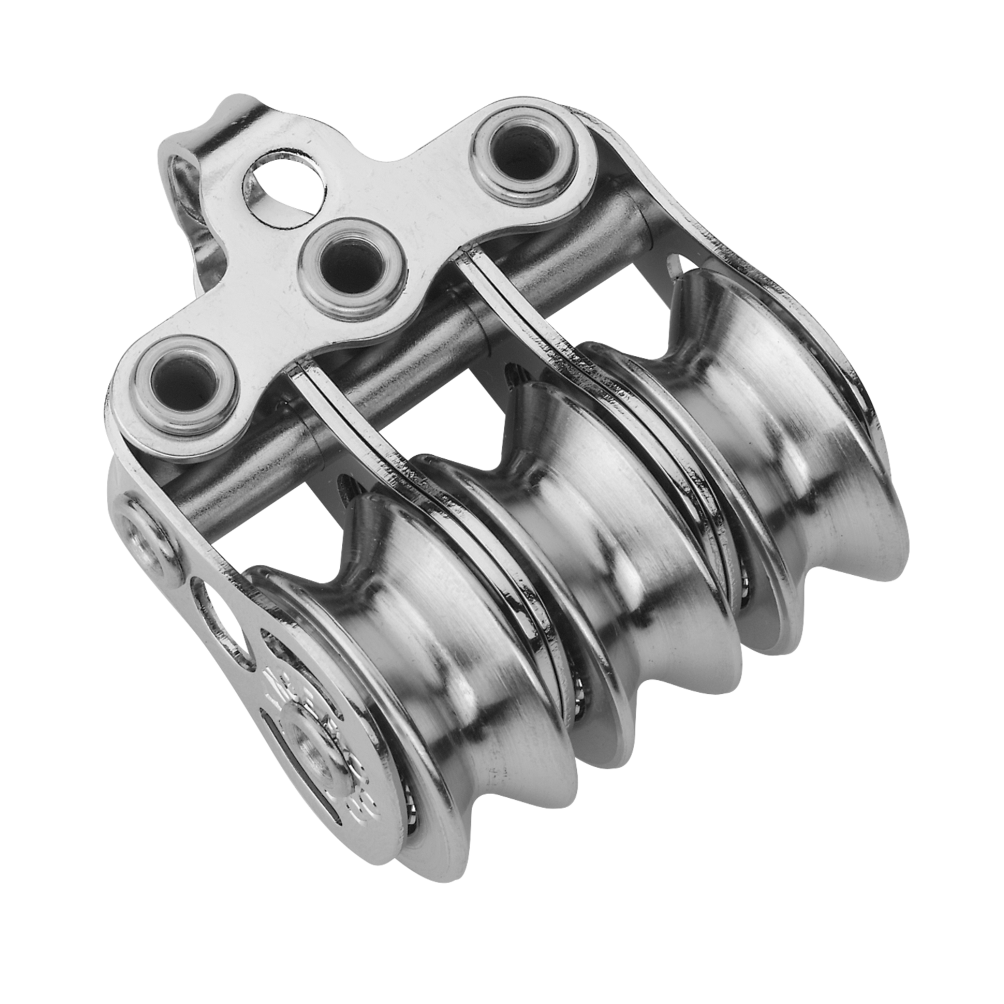 Micro XS Block für Draht 4 mm Kugellager - 3 Rollen, Bügel