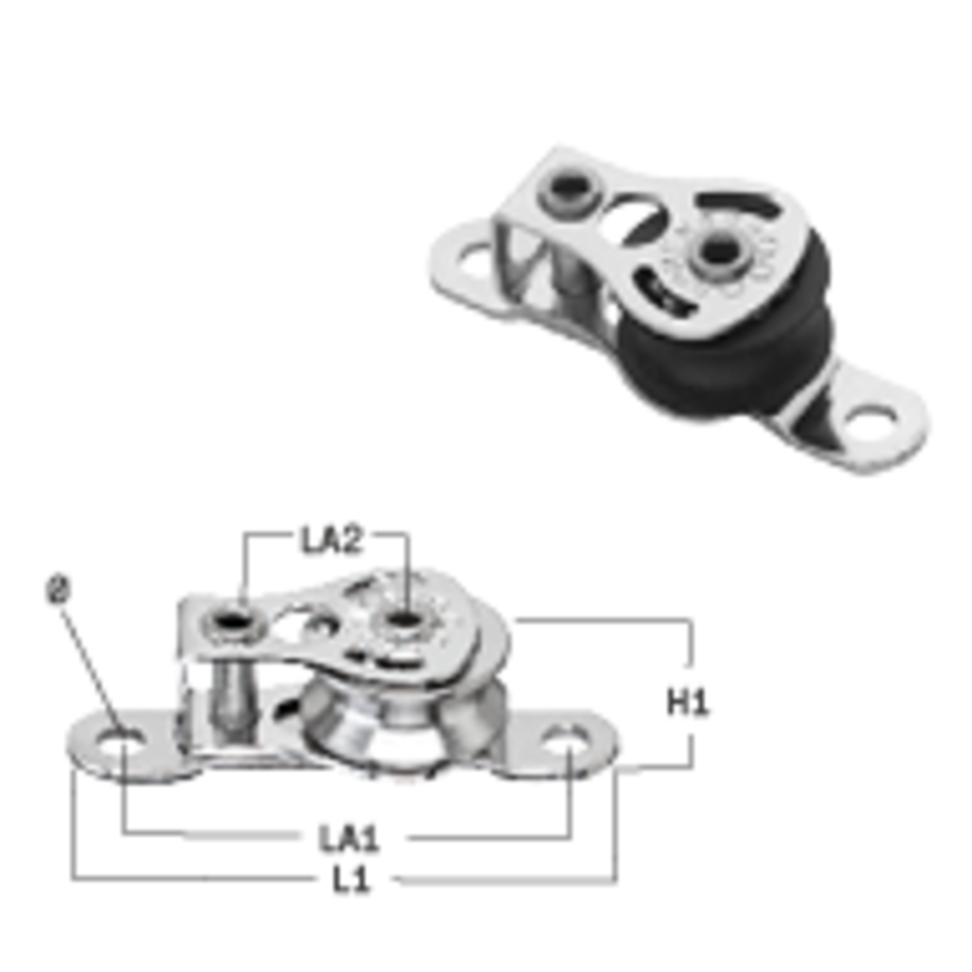 Micro XS Liegeblock Kugellager 6 mm - 1 Rolle