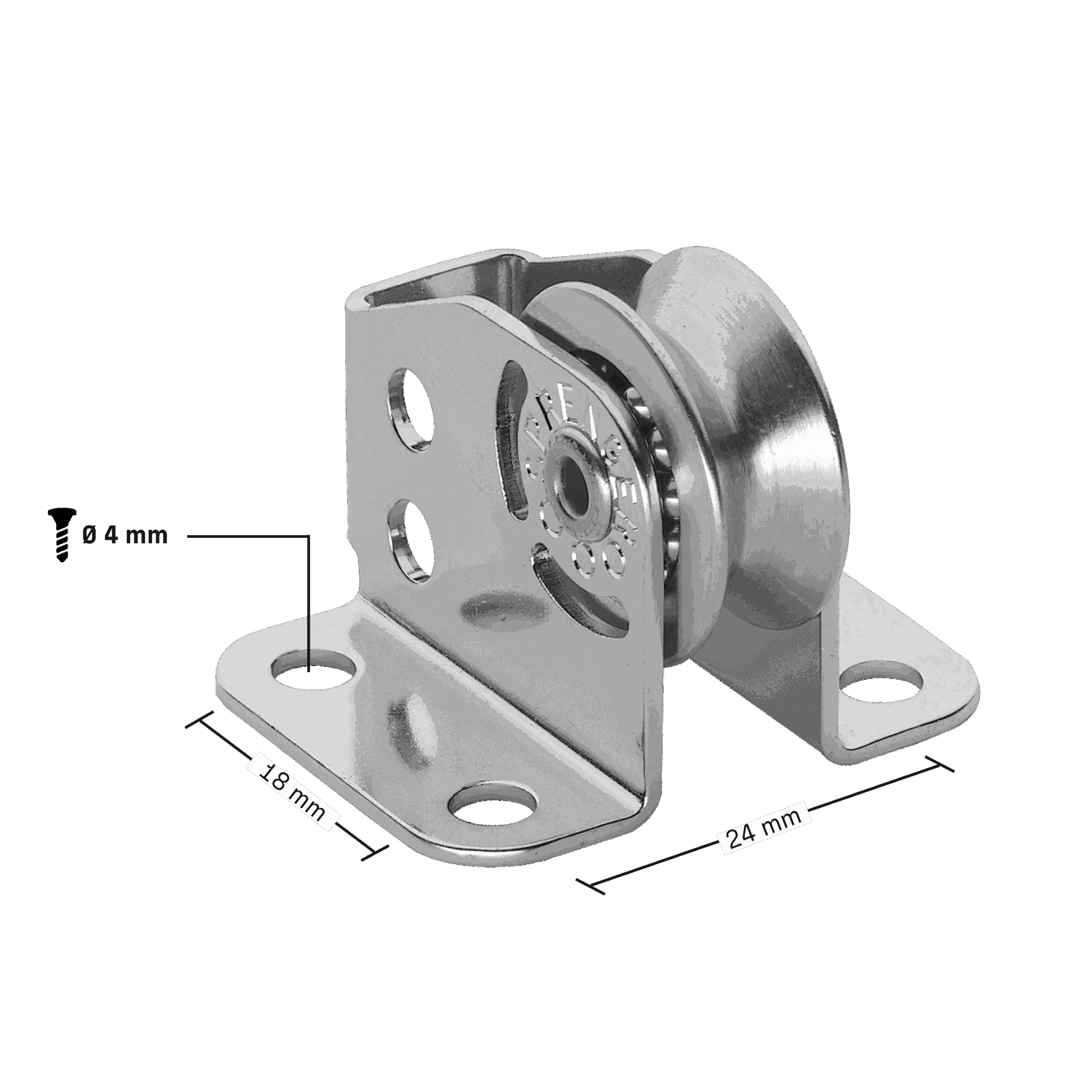 Micro XS Stehblock für Draht Kugellager 4 mm - 1 Rolle | 3533165055_Skizze.png | 1700897557