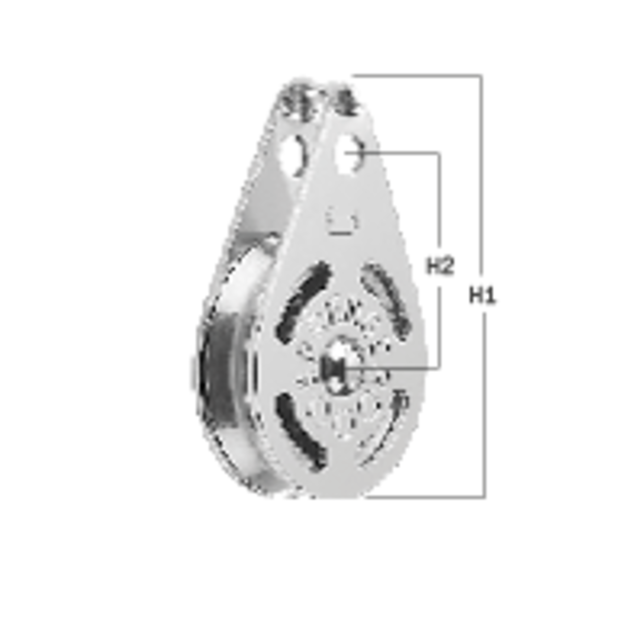 High Load Block Kugellager 4-6 mm - 1 Rolle, durchgehender Bügel