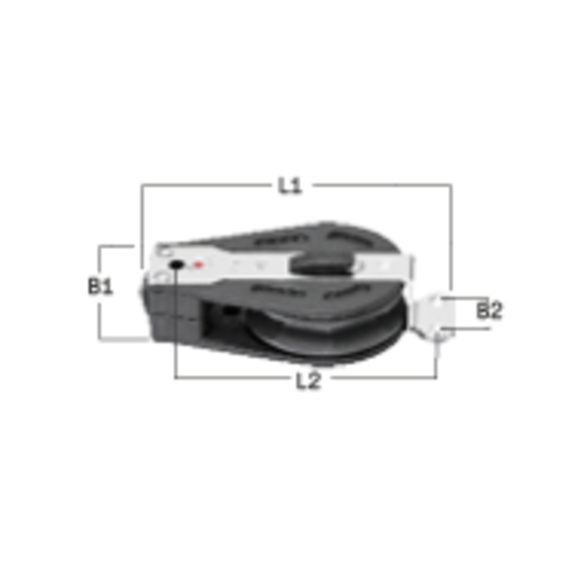Ratschblock Liegeblock Backbord Kugellager 6-10 mm - 1 Rolle