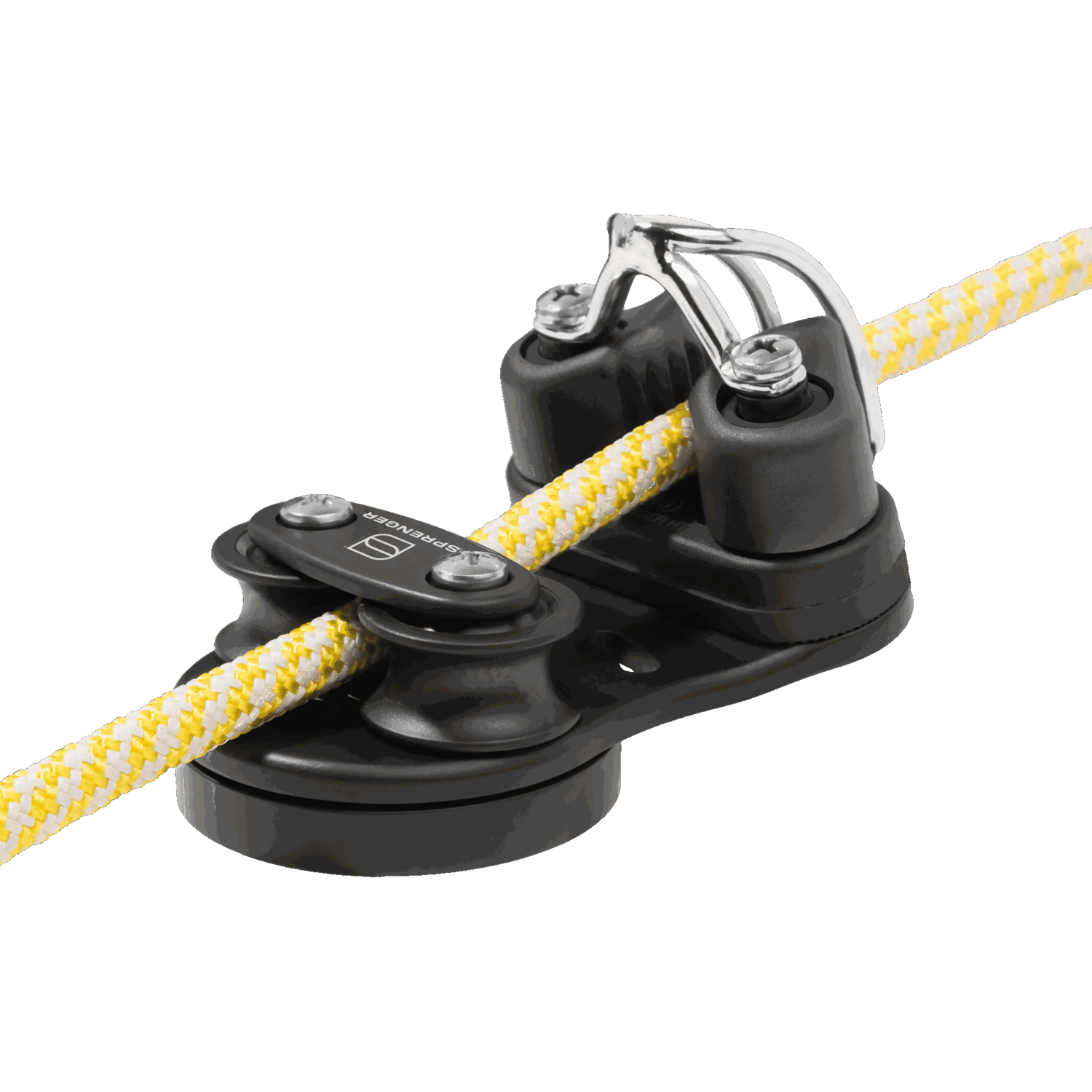 Kugellager Basis 10 mm - mit Schotklemme, Befestigung mit 3x M5 Senkkopfschrauben