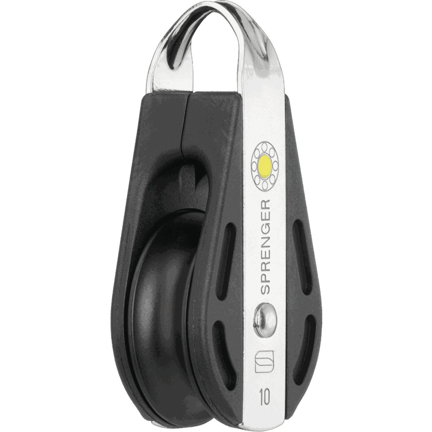 S-Block Gleitlager 10 mm - 1 Rolle, durchgehender Bügel