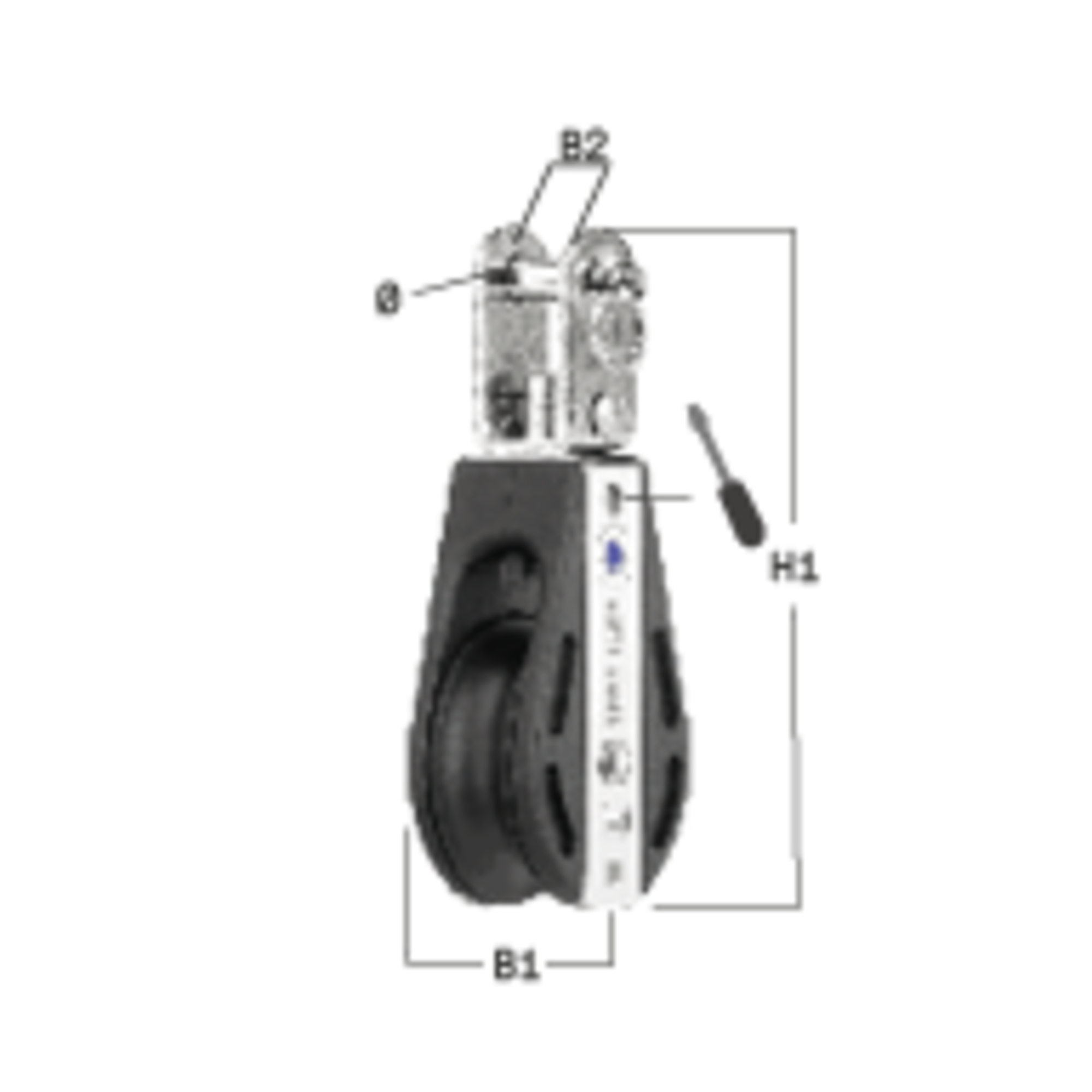 S-Block Nadellager 10 mm - 1 Rolle, U-Wirbel