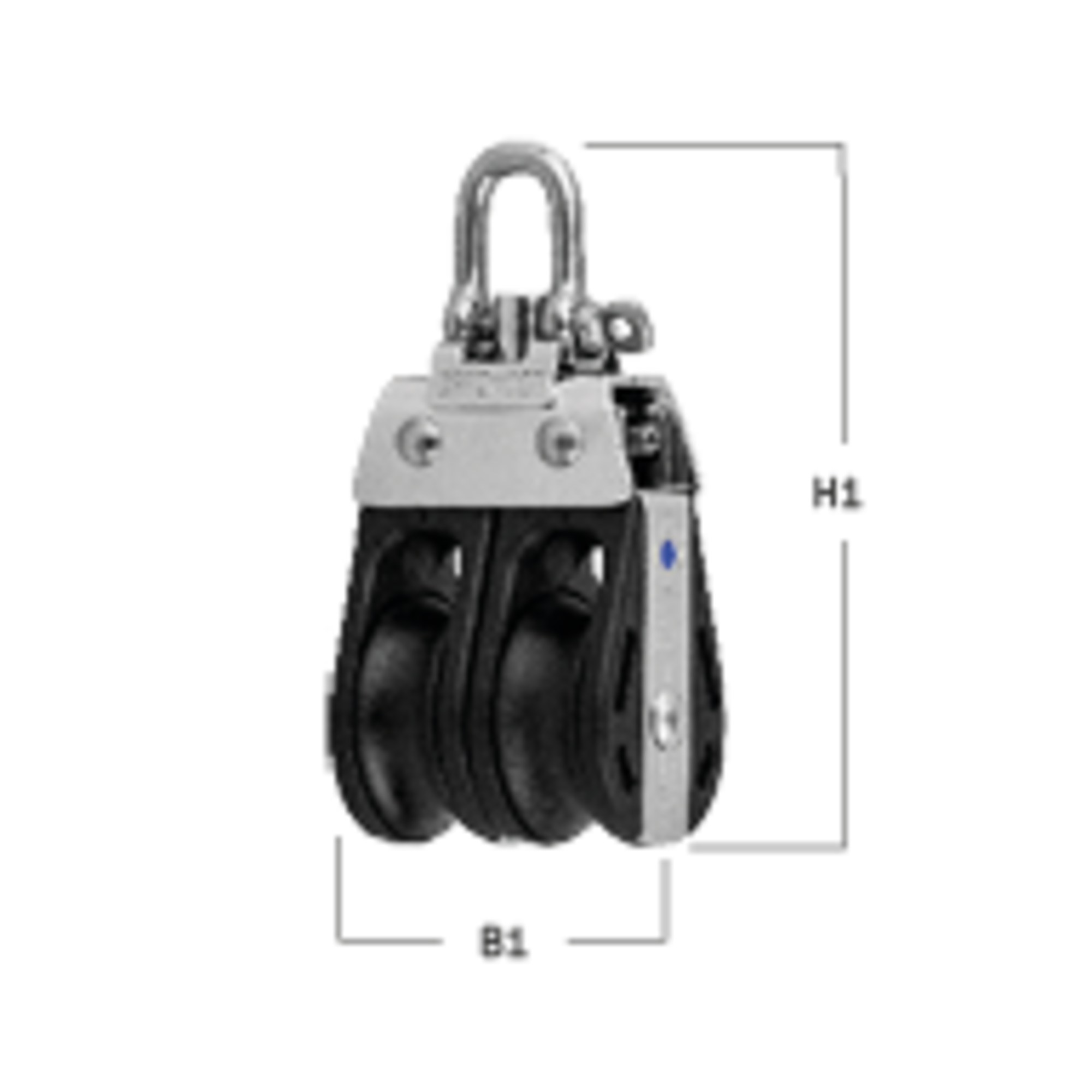 S-Block Gleitlager 8 mm - 2 Rollen, Arretierset