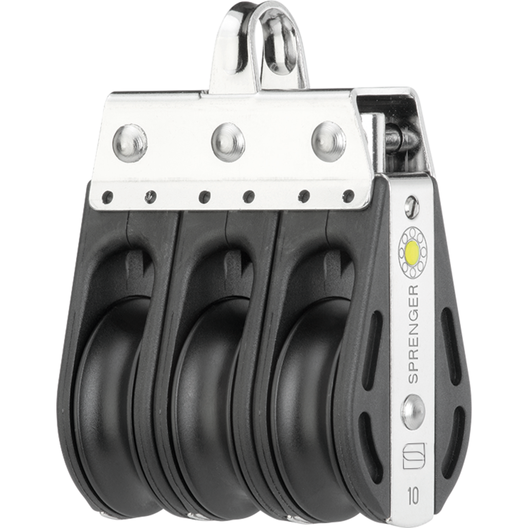 S-Block Gleitlager 10 mm - 3 Rollen, Bügel