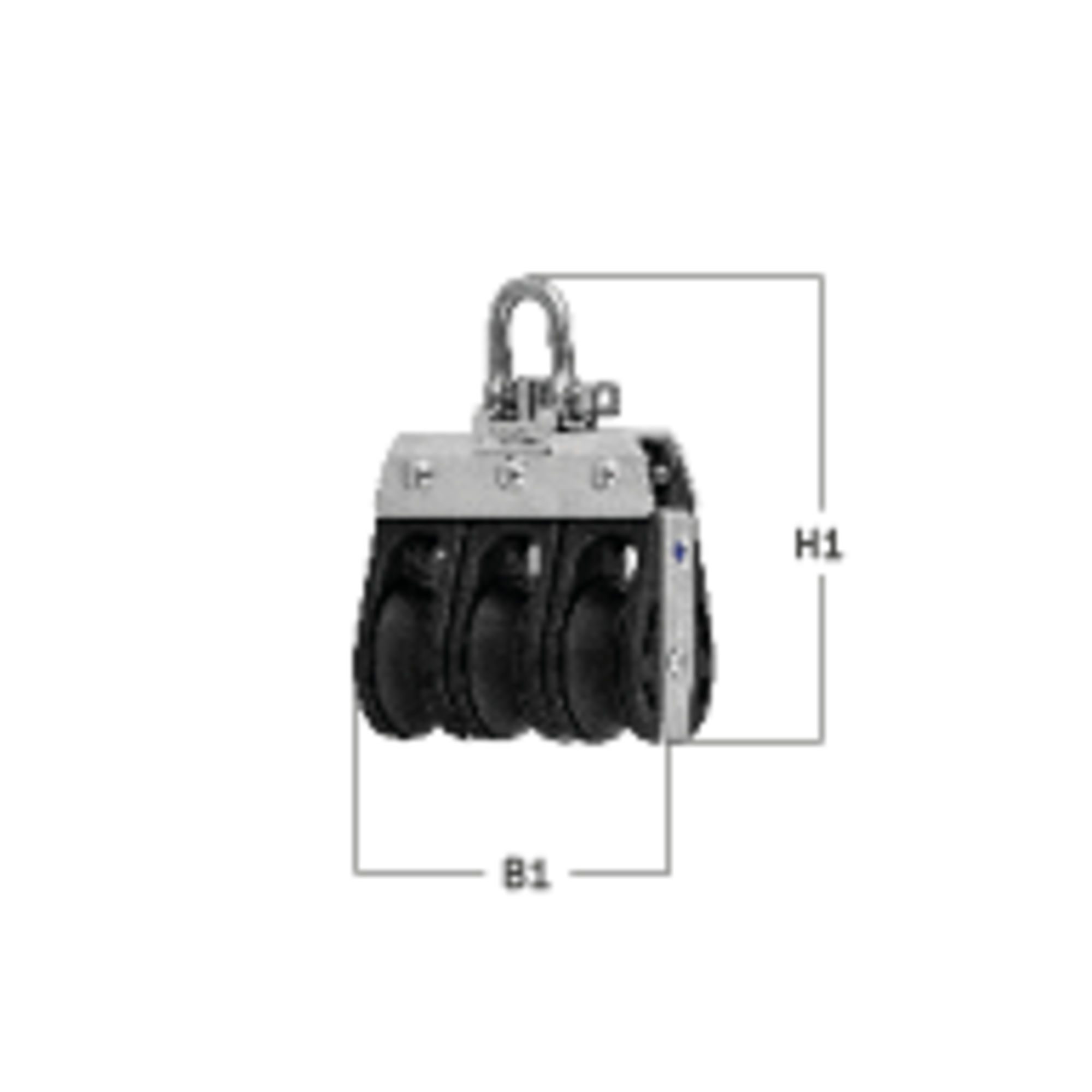 S-Block Gleitlager 8 mm - 3 Rollen, Arretierset