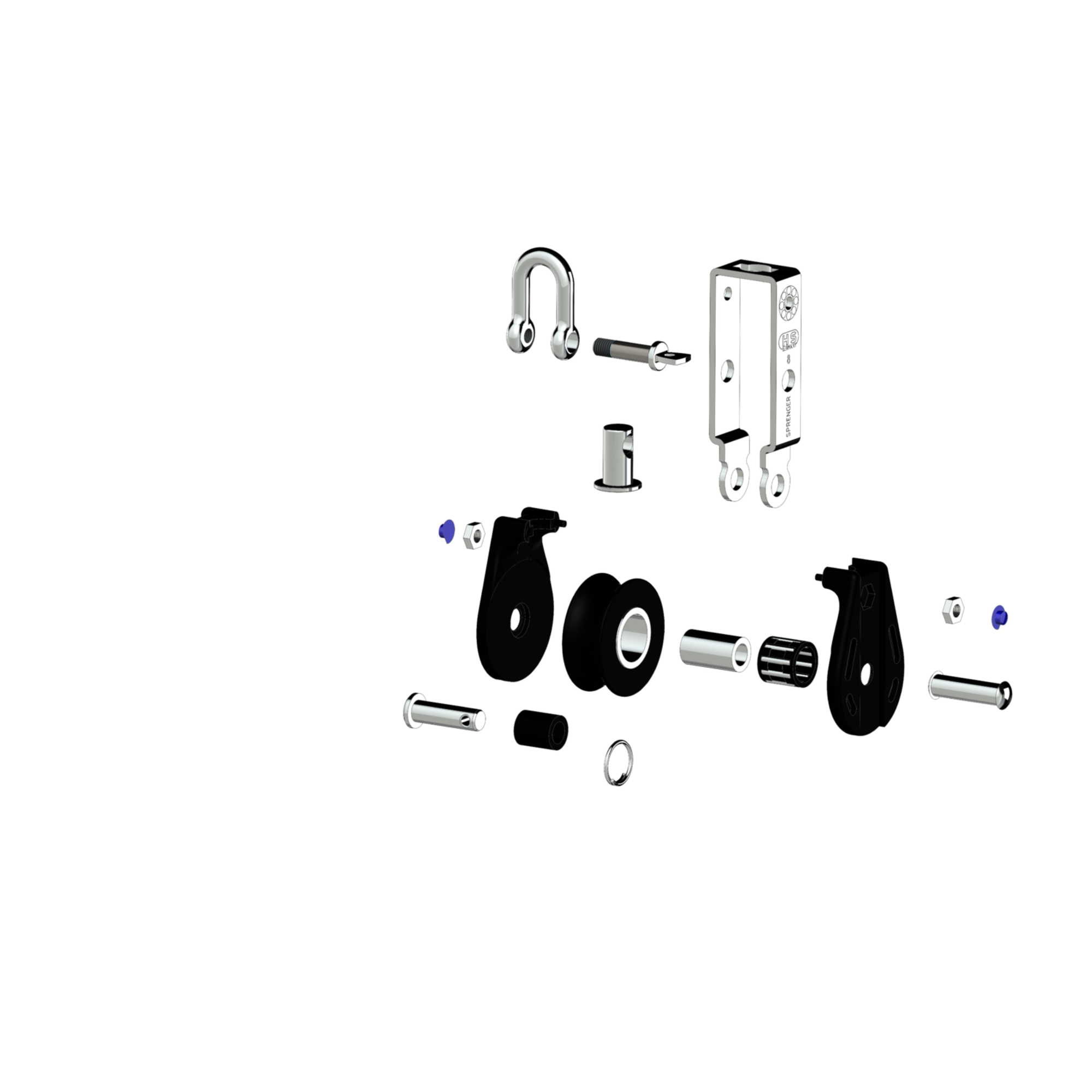 S-Block Nadellager 8 mm - 1 Rolle, Wirbel, Hundsfott