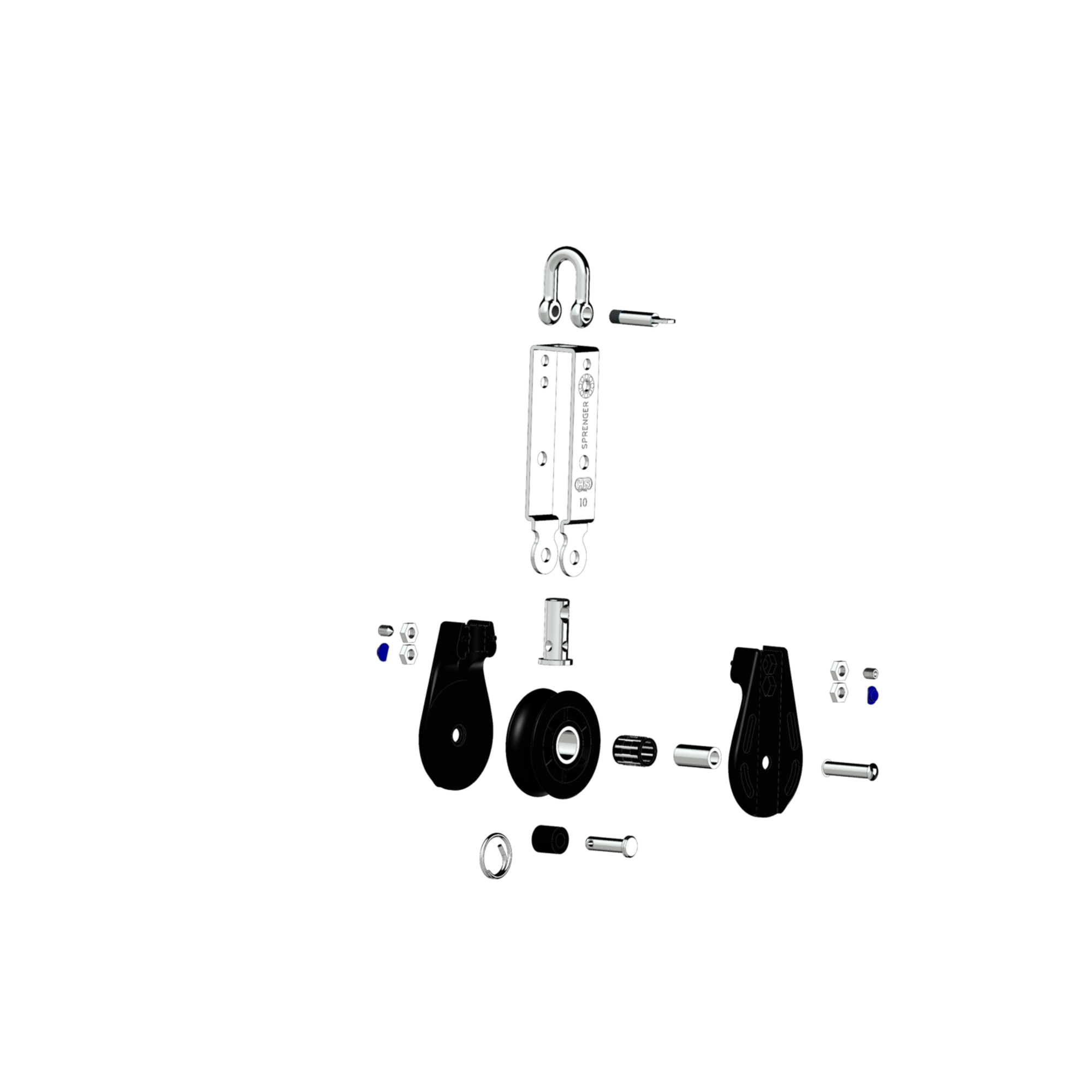 S-Block Nadellager 10 mm - 1 Rolle, Wirbel, Hundsfott