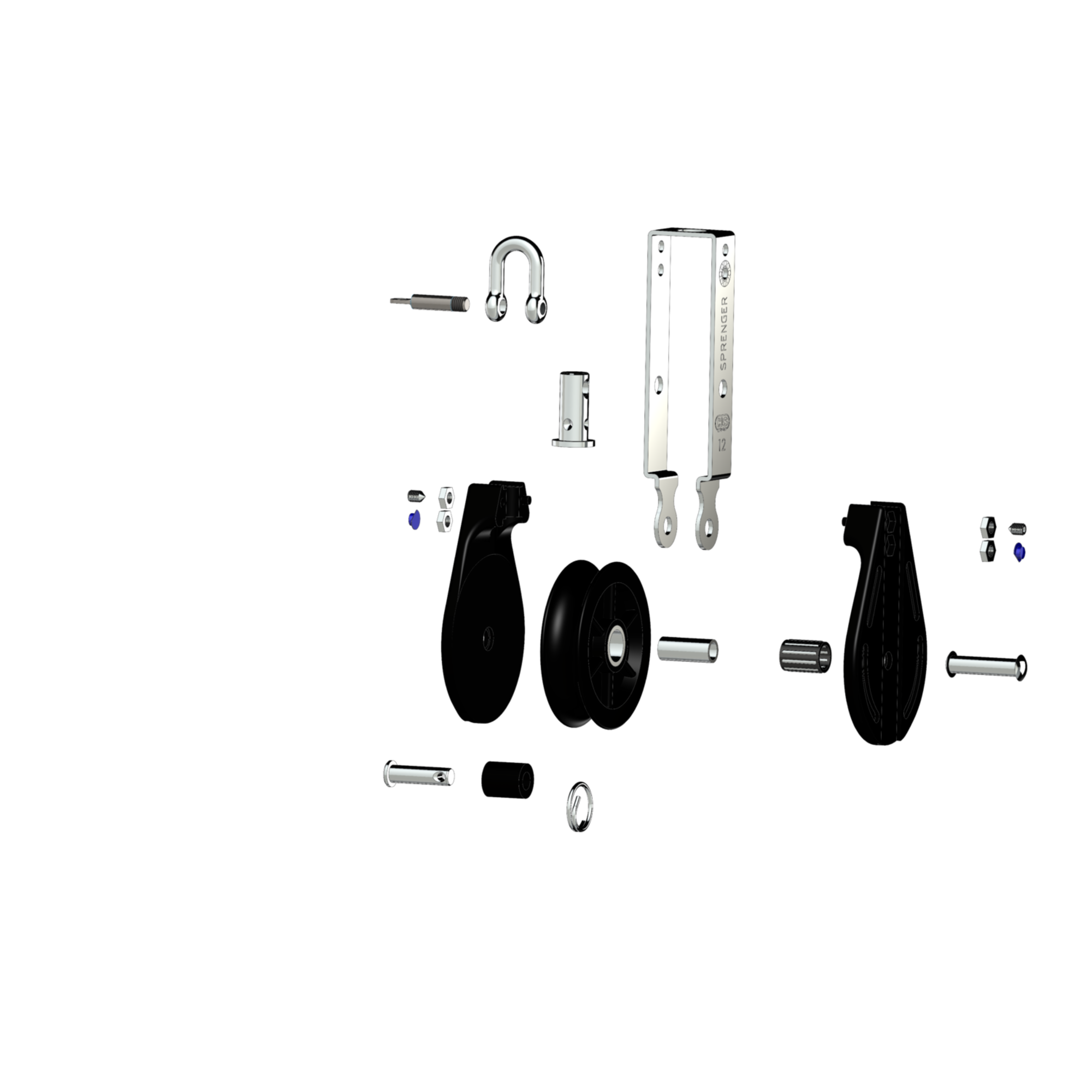 S-Block Nadellager 12 mm - 1 Rolle, Wirbel, Hundsfott