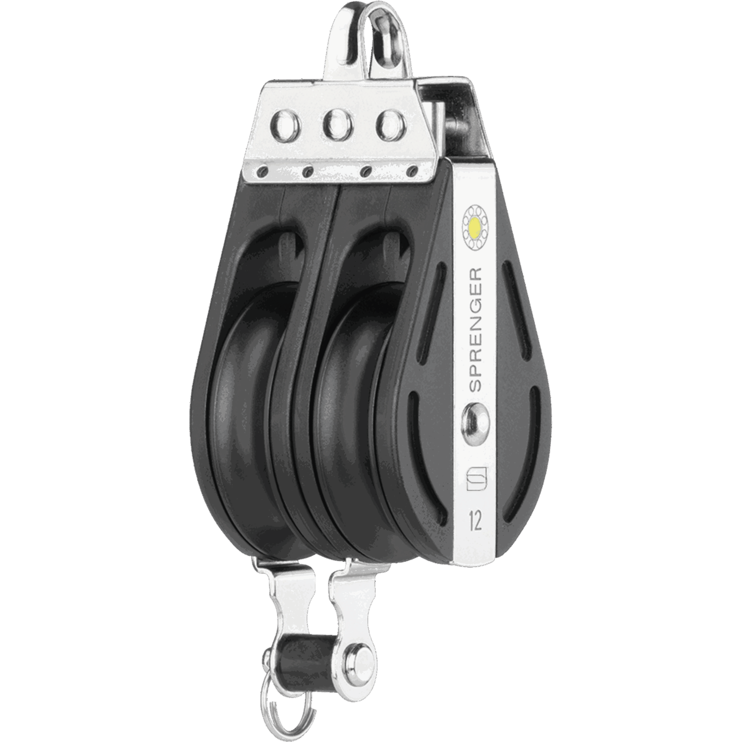 S-Block Gleitlager 12 mm - 2 Rollen, Bügel, Hundsfott