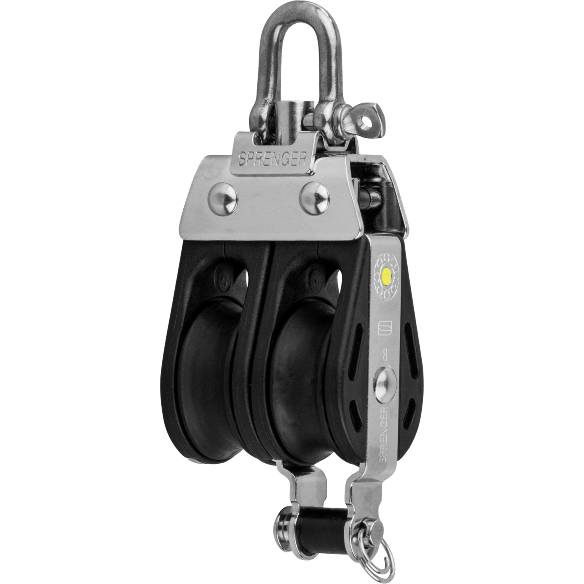 S-Block Gleitlager 8 mm - 2 Rollen, Arretierset, Hundsfott