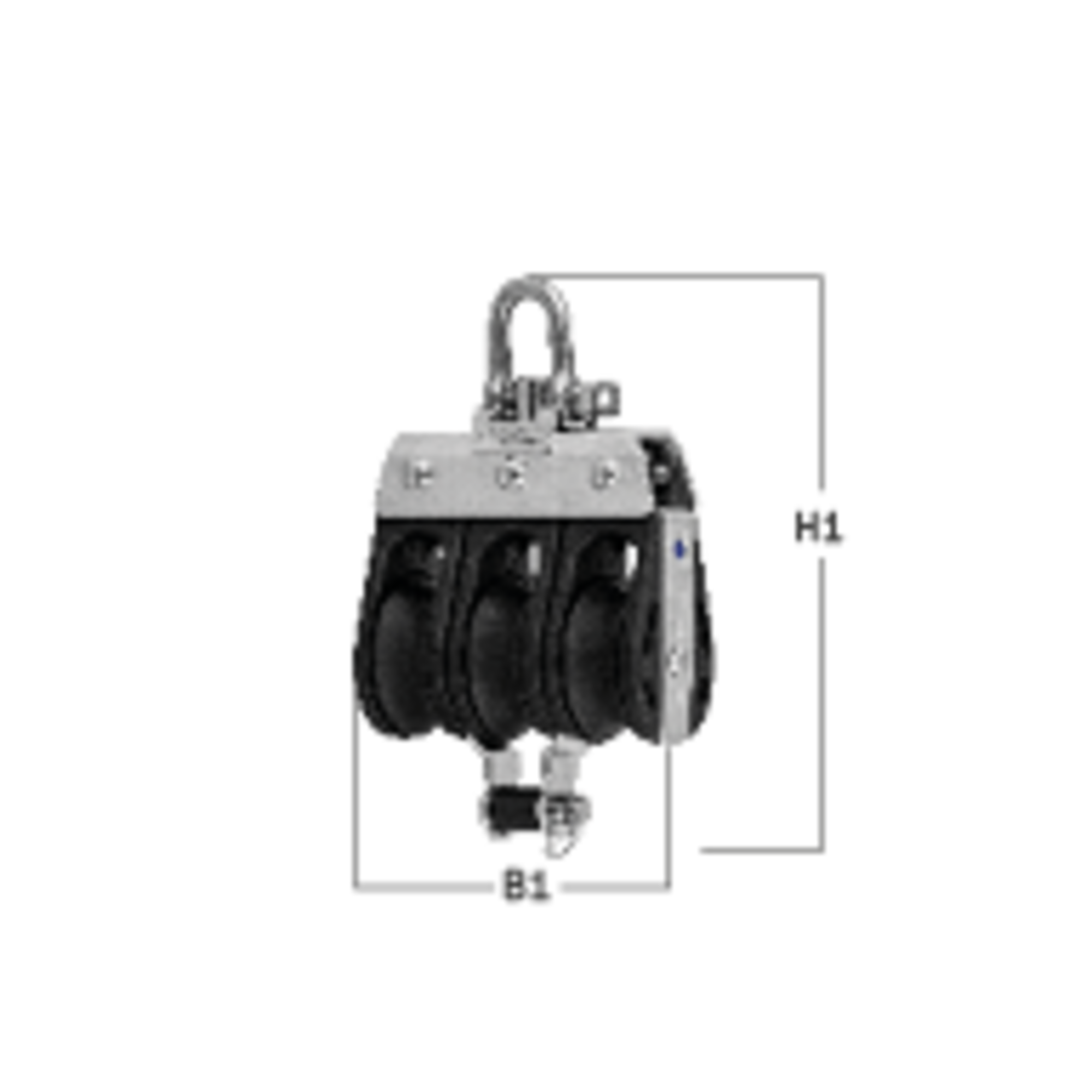 S-Block Gleitlager 8 mm - 3 Rollen, Arretierset, Hundsfott