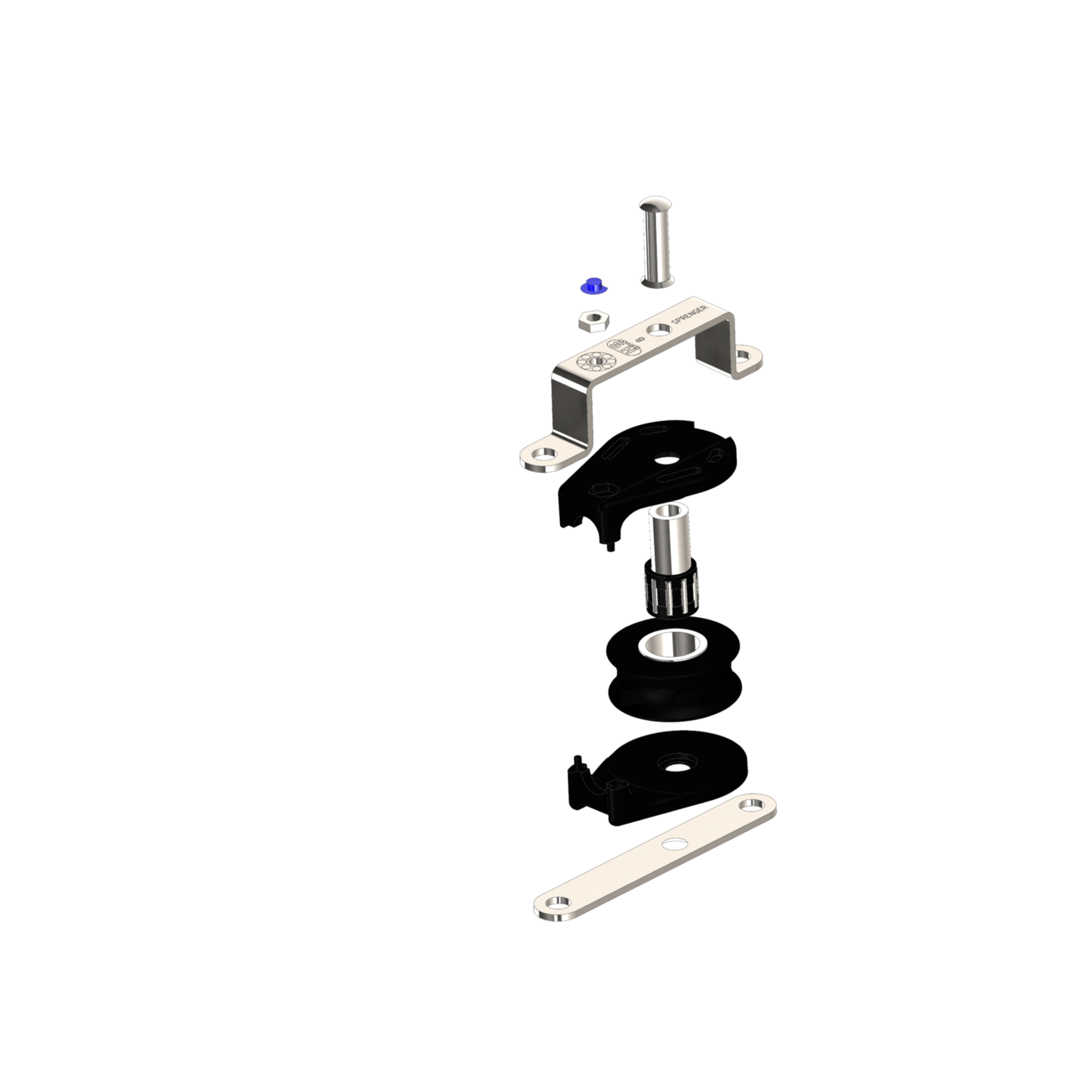 Liegeblock aus der S-Serie Nadellager 8 mm - 1 Rolle