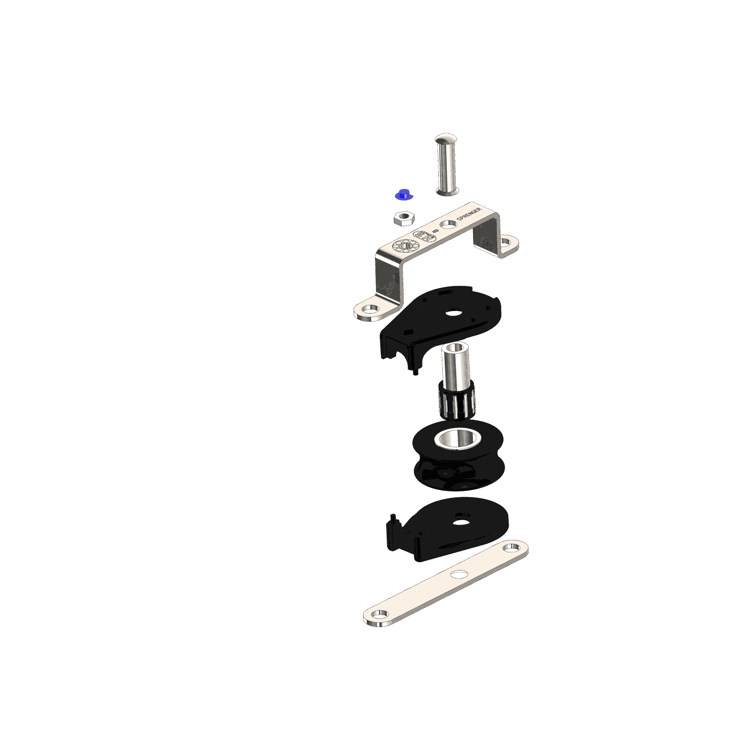 Liegeblock aus der S-Serie Nadellager 8 mm - 1 Rolle