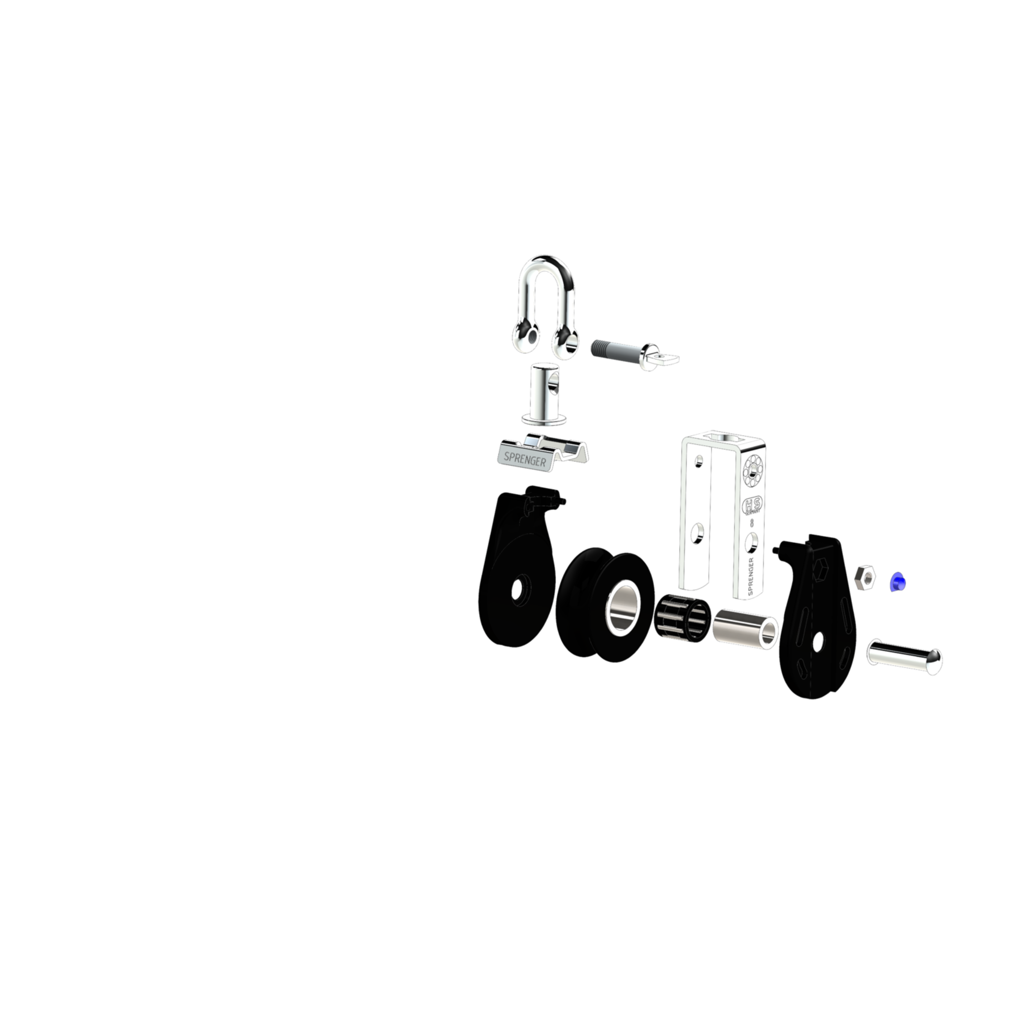 S-Block Nadellager 8 mm - 1 Rolle, Arretierset
