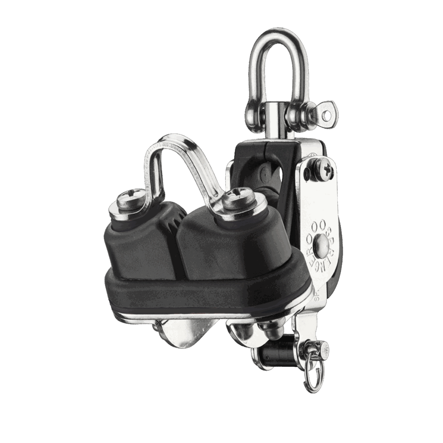 S-Block Großschotblock Nadellager 8 mm - 1 Rolle, Wirbel, Hundsfott, Schotklemme